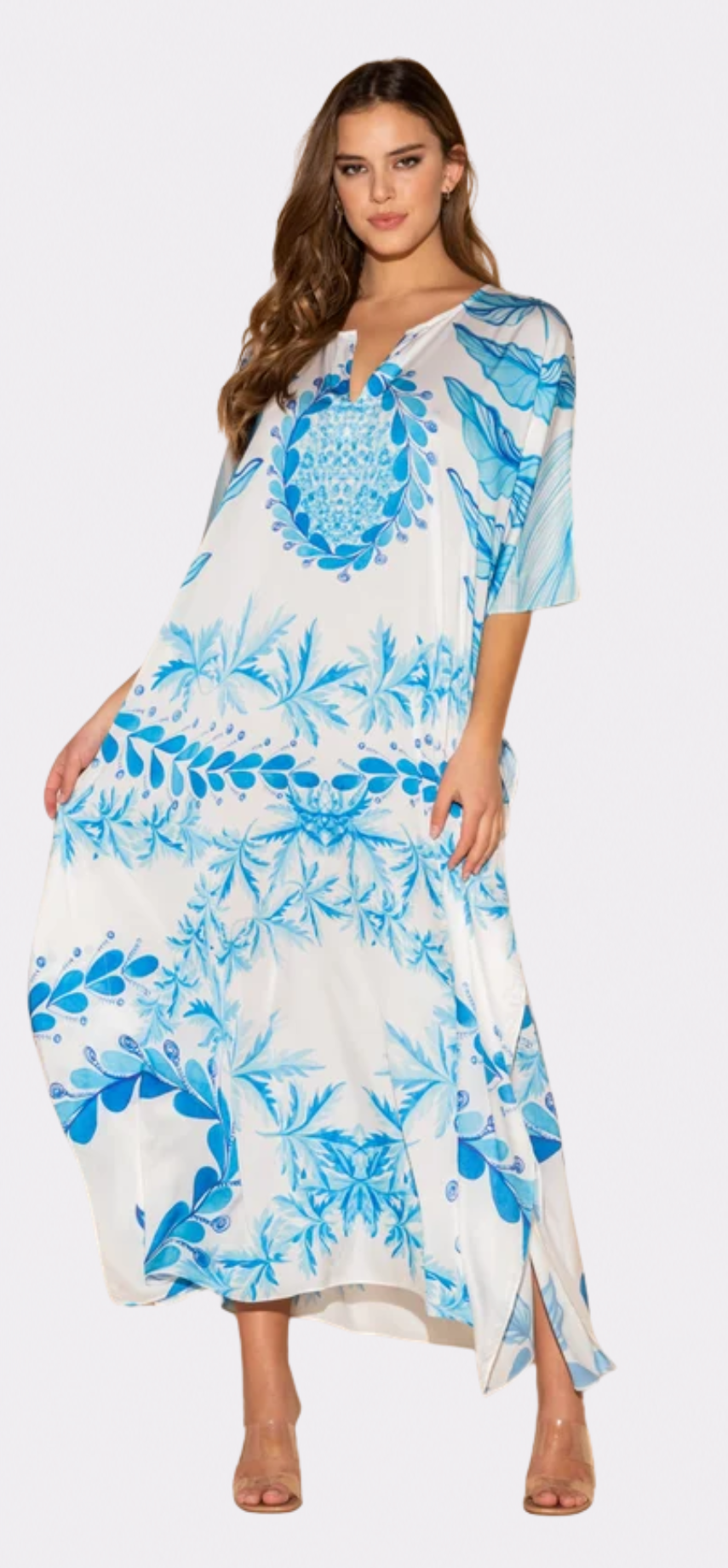 Oceana Blue Long Caftan