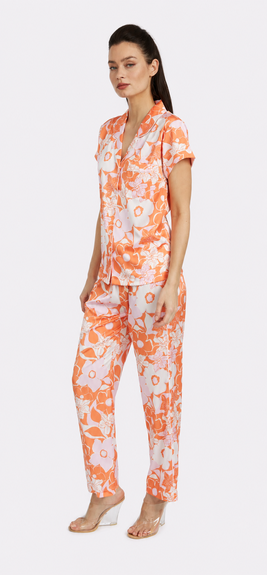 Orange Crush Short Sleeve & Pant PJ Set