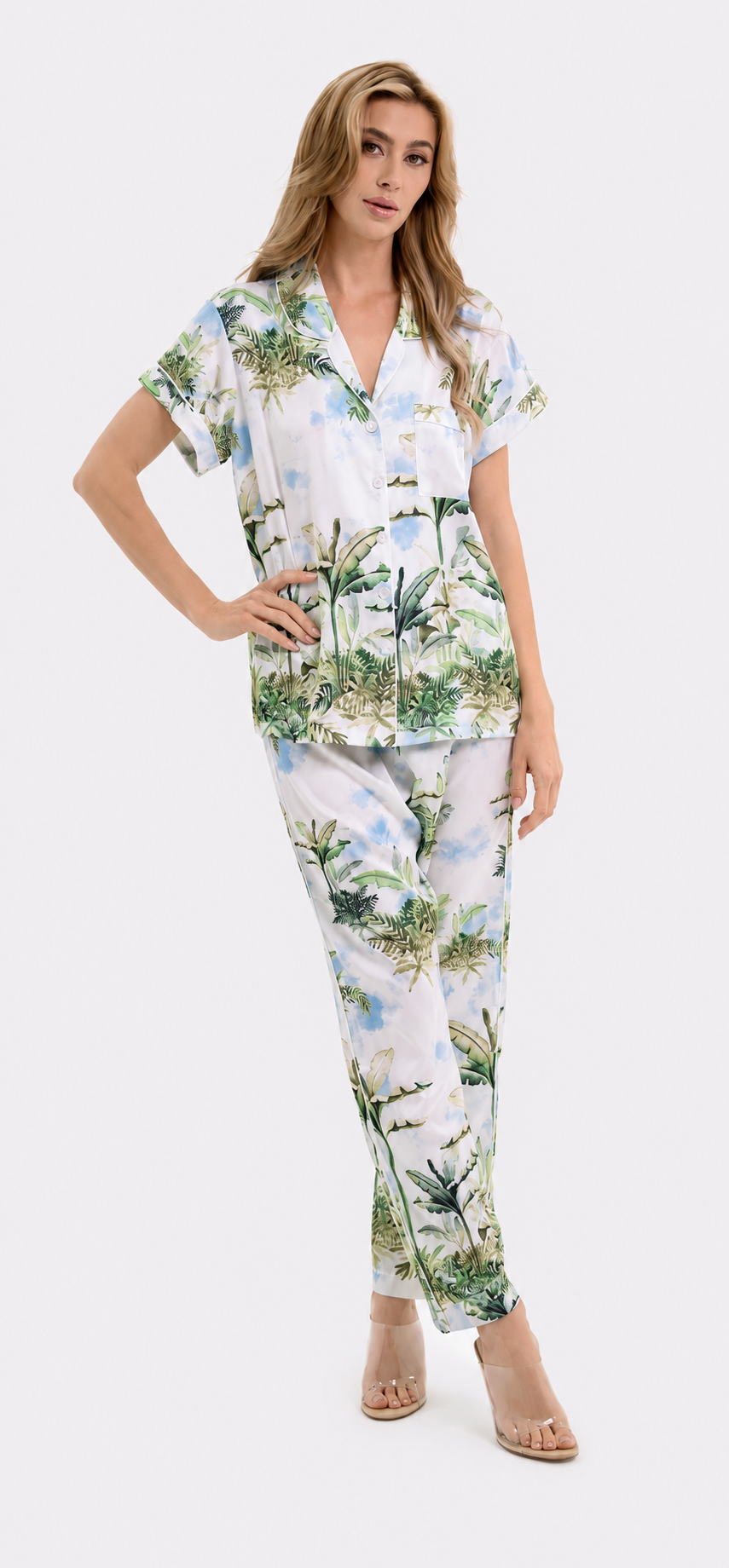 Palermo Short Sleeve with Long Pant Set