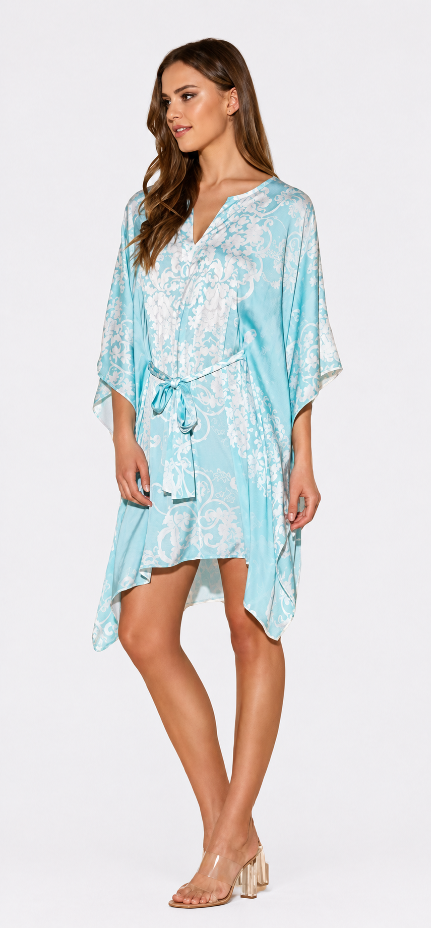 Romantique Blue Short Caftan