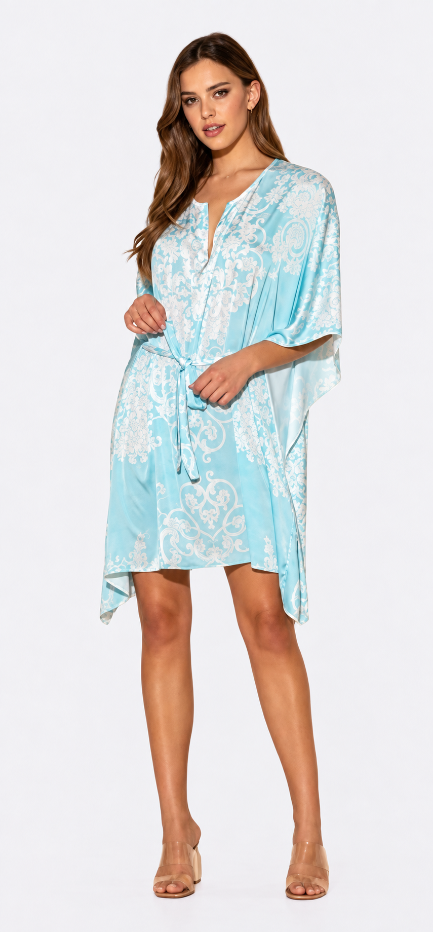 Romantique Blue Short Caftan