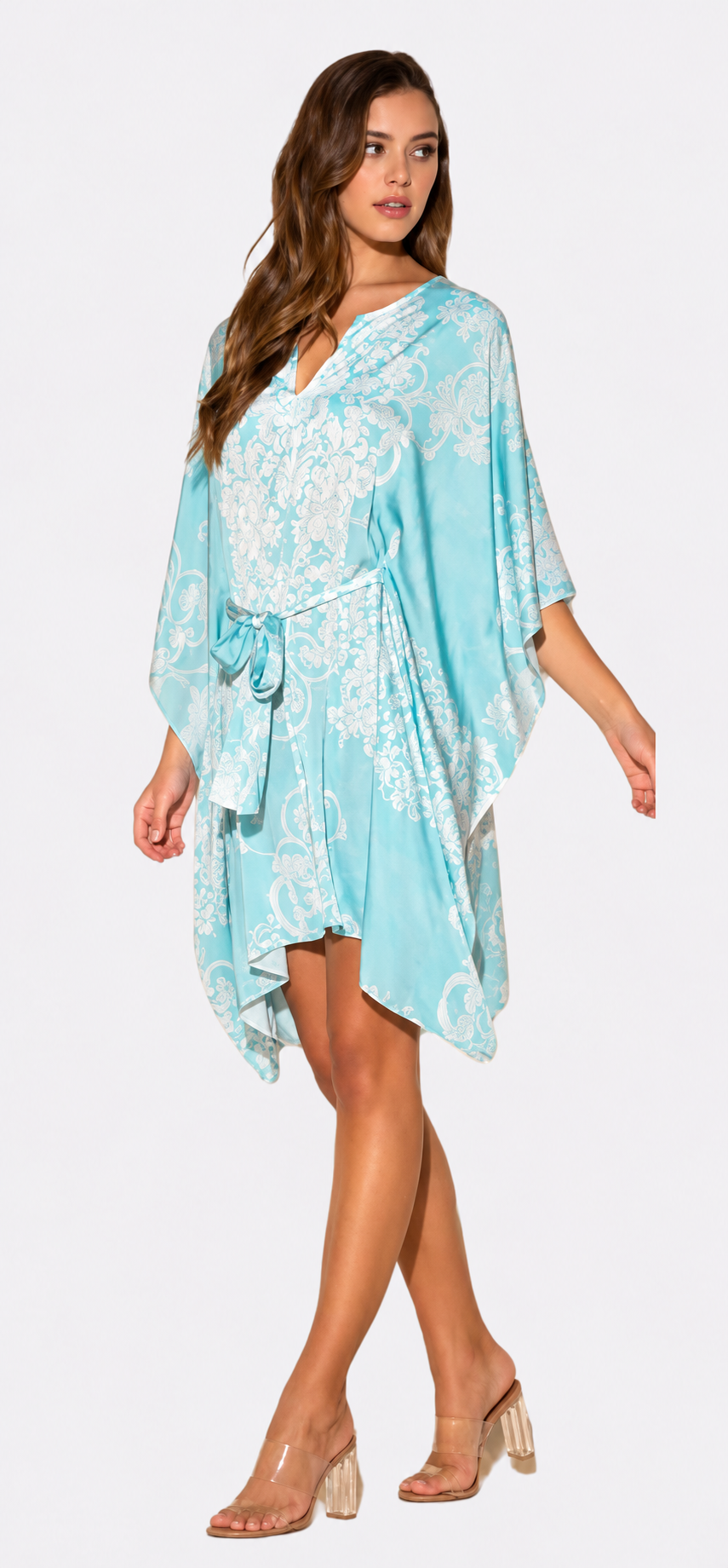 Romantique Blue Short Caftan