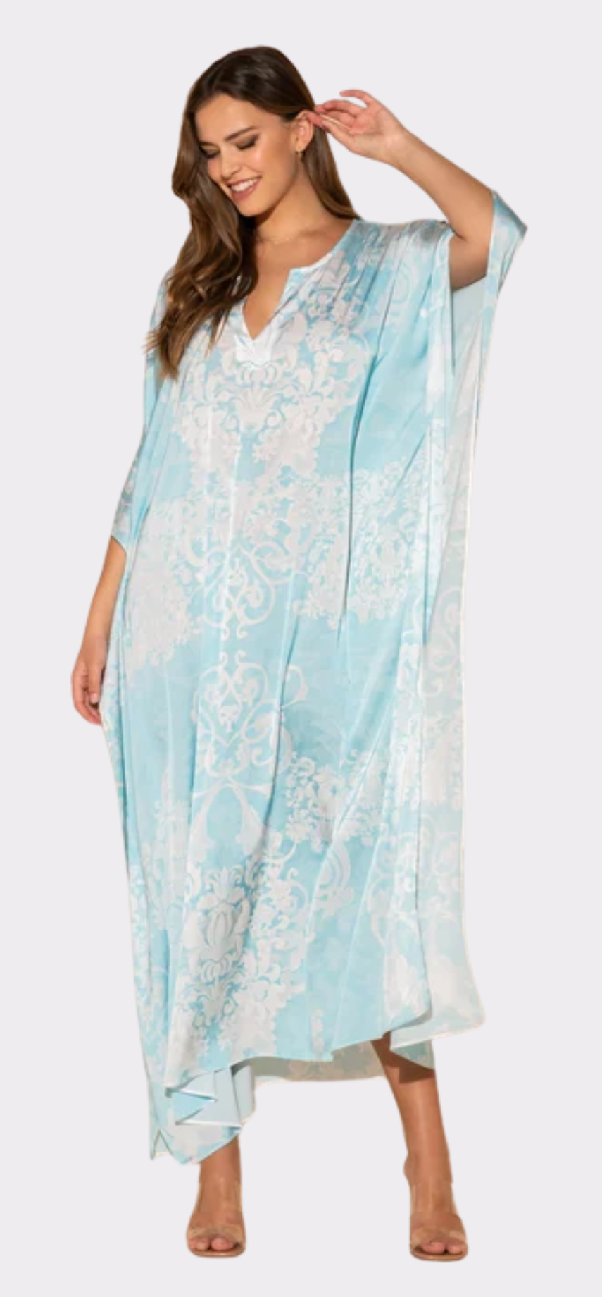 Romantique Blue Long Caftan