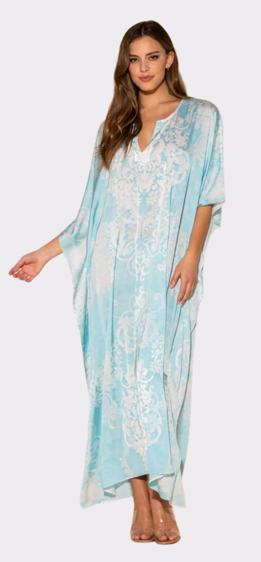 Romantique Blue Long Caftan