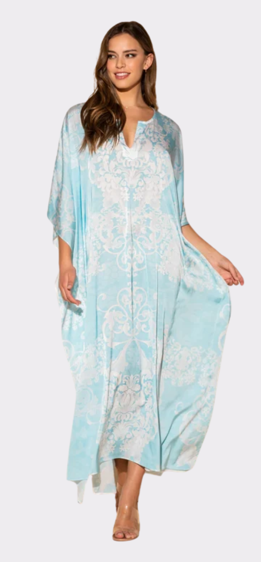 Romantique Blue Long Caftan