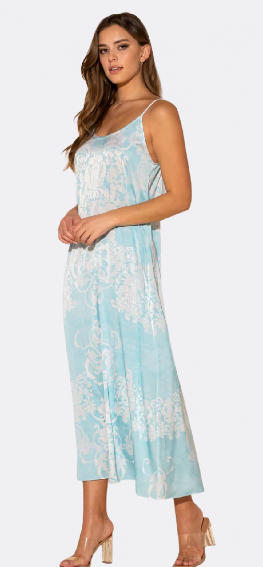 Romantique Blue Long Chemise