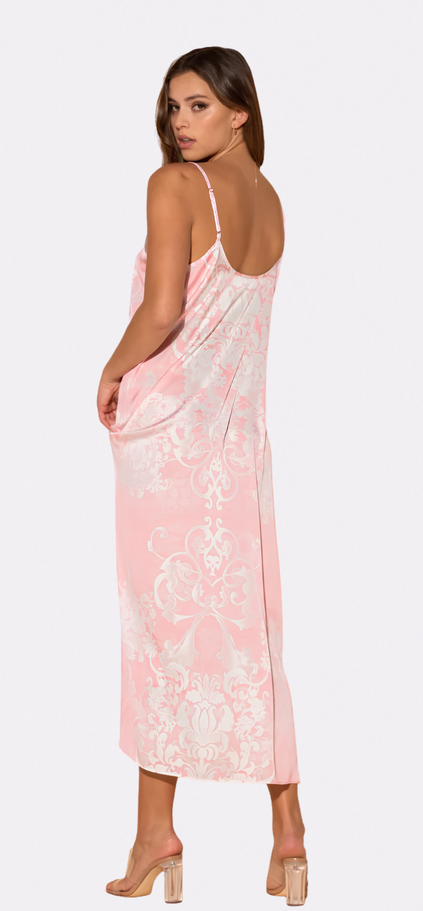 Romantique Pink Long Chemise