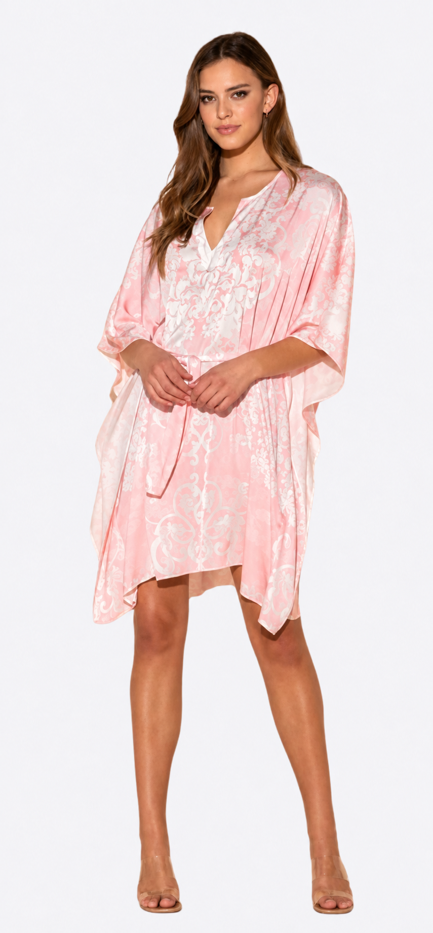 Romantique Pink Short Caftan