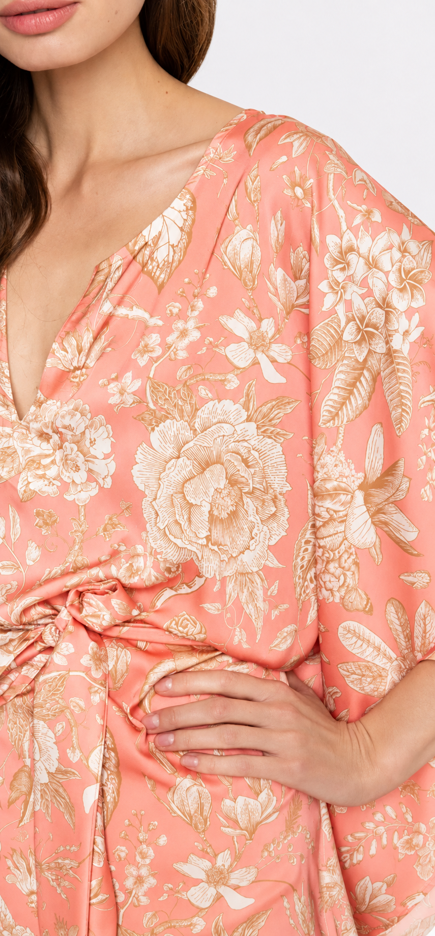 Sandy Rose Short Caftan