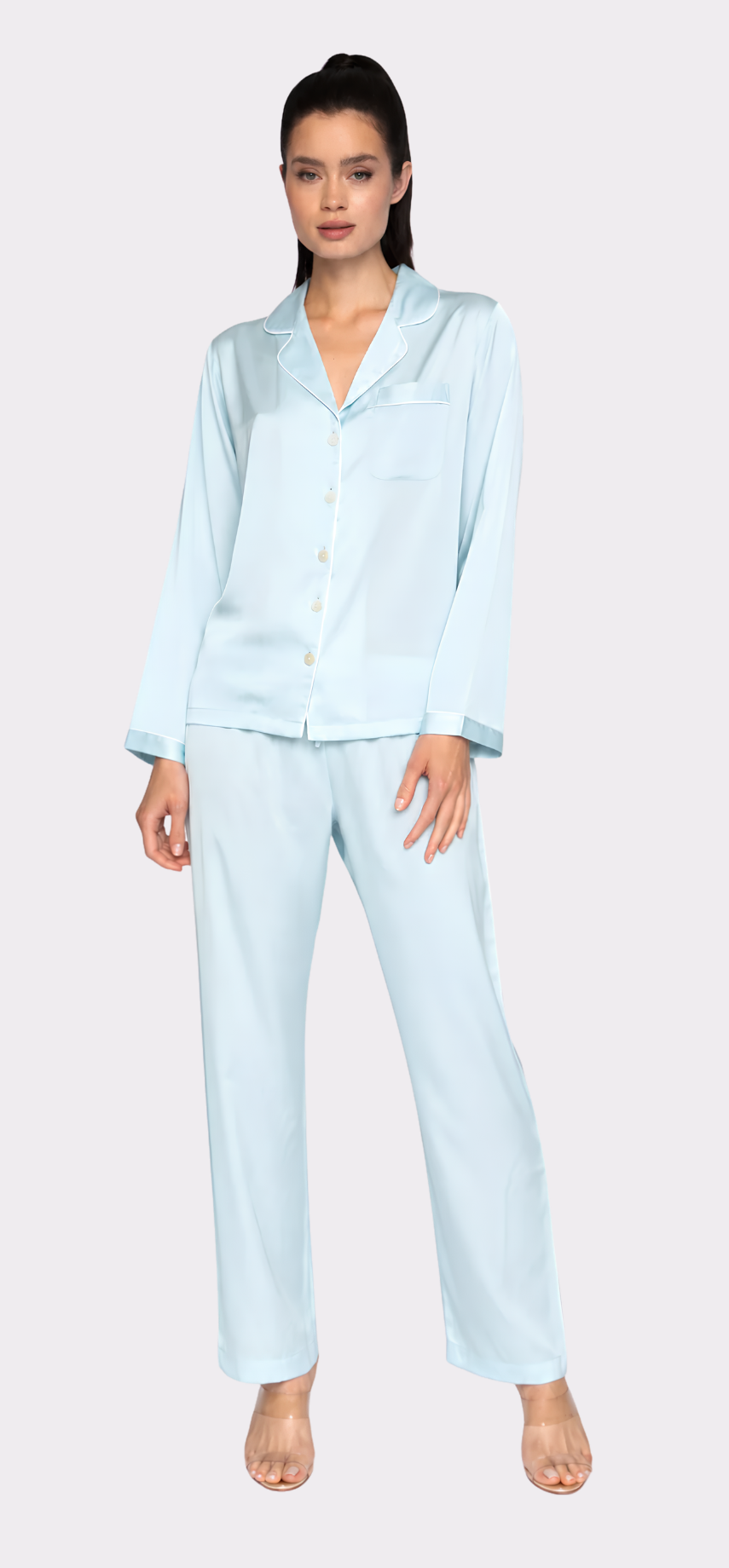 Sky Blue Long PJ Set