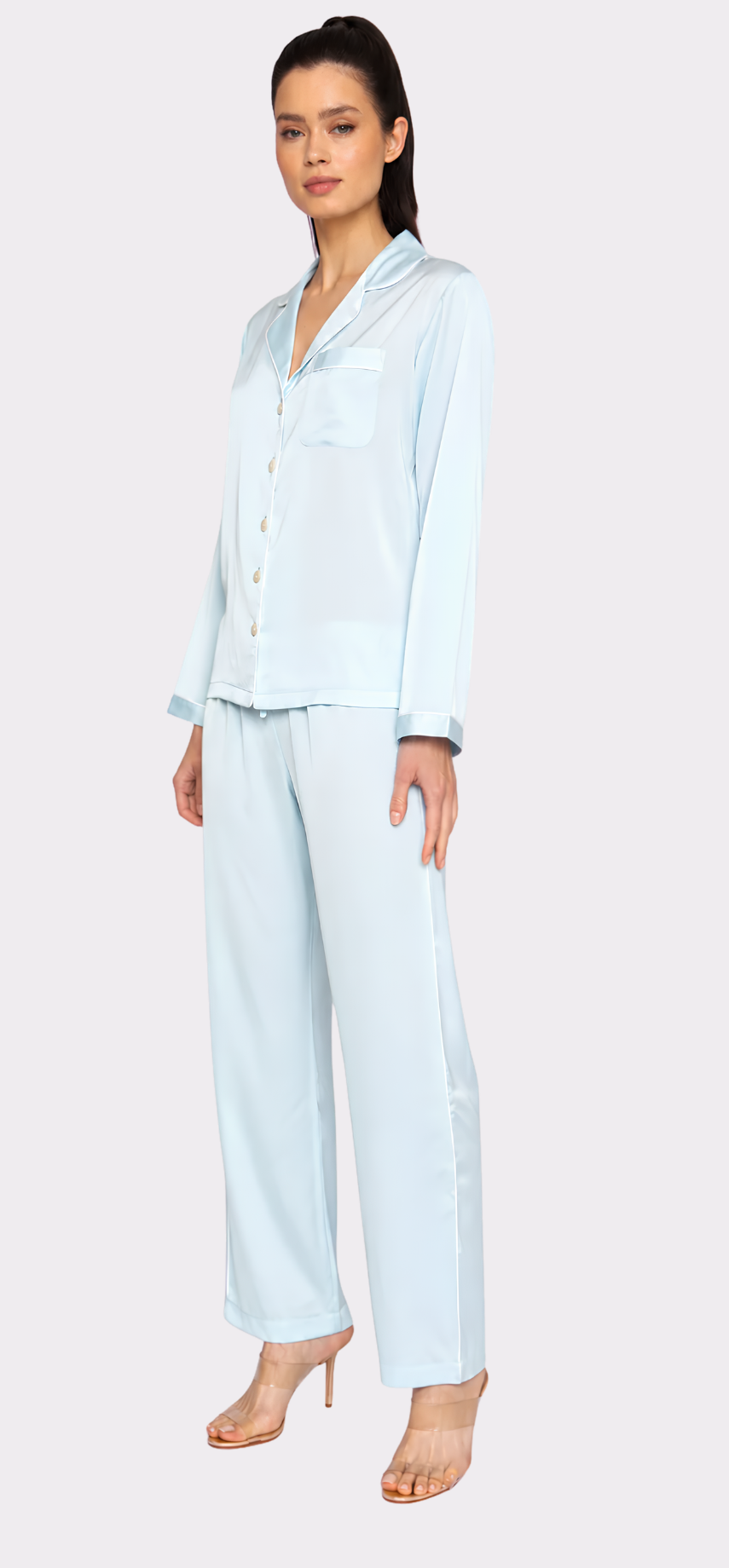 Sky Blue Long PJ Set