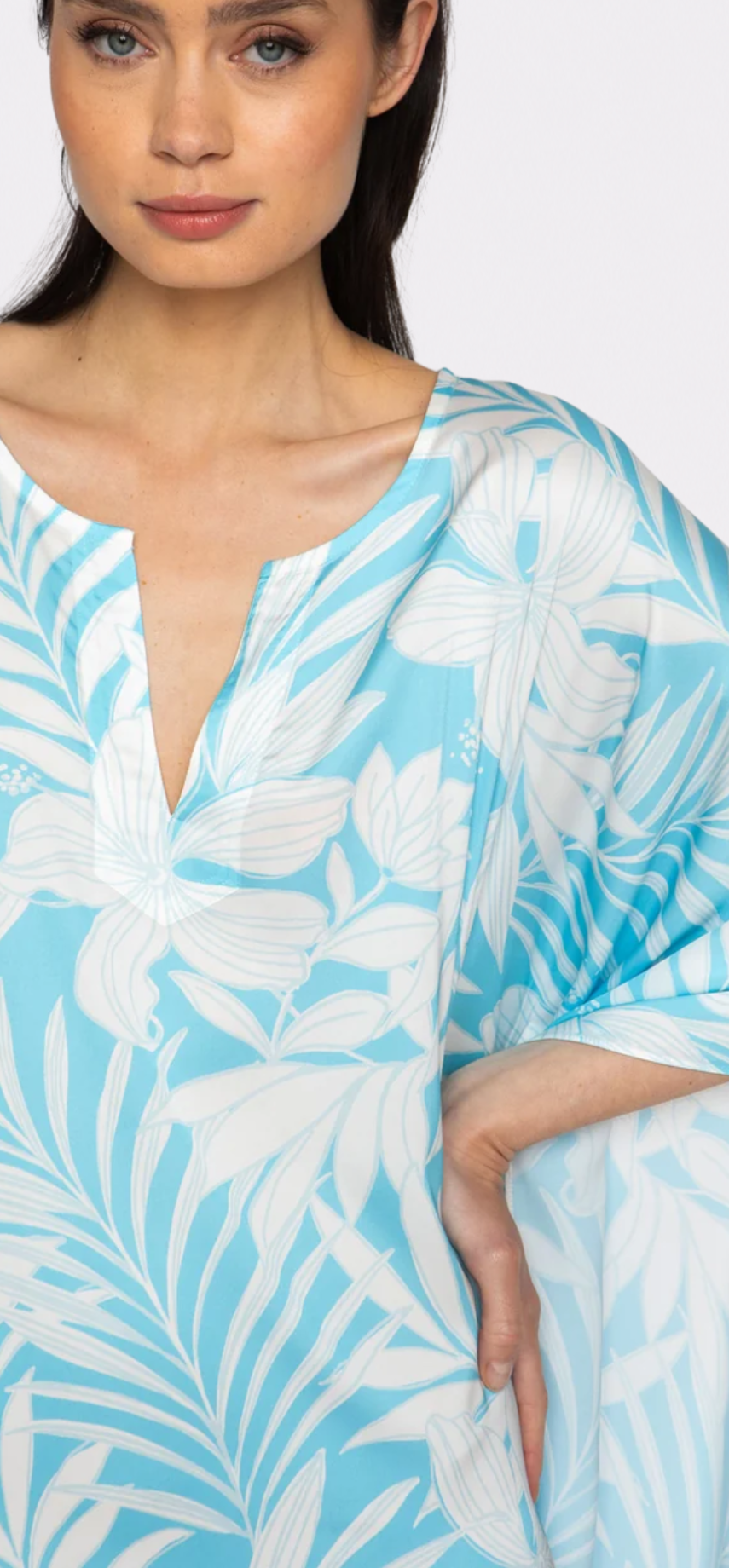 Blue Hawaii Long Caftan