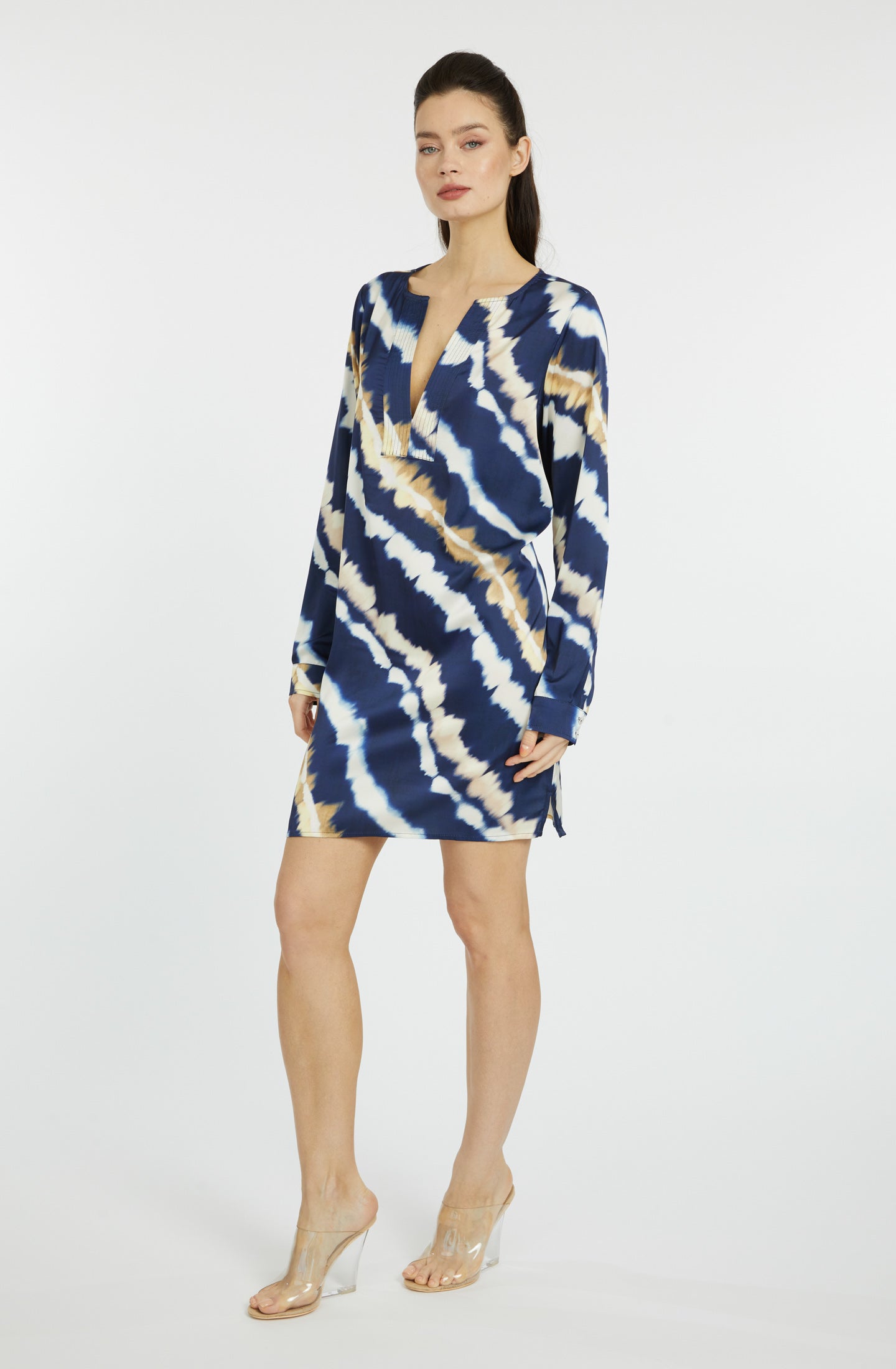 Mai Tai Moon short tunic with long Sleeve