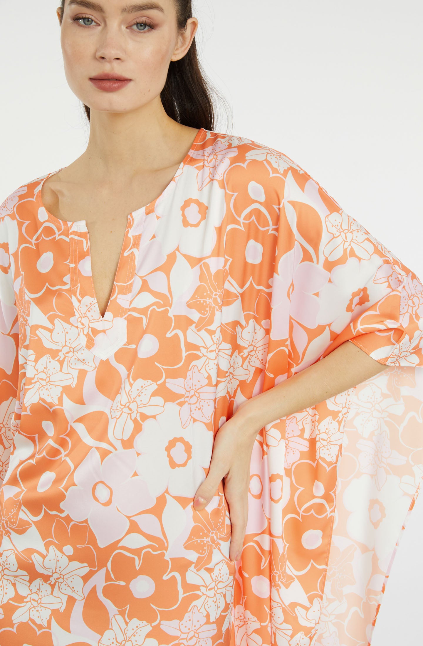 Orange Crush Long Caftan