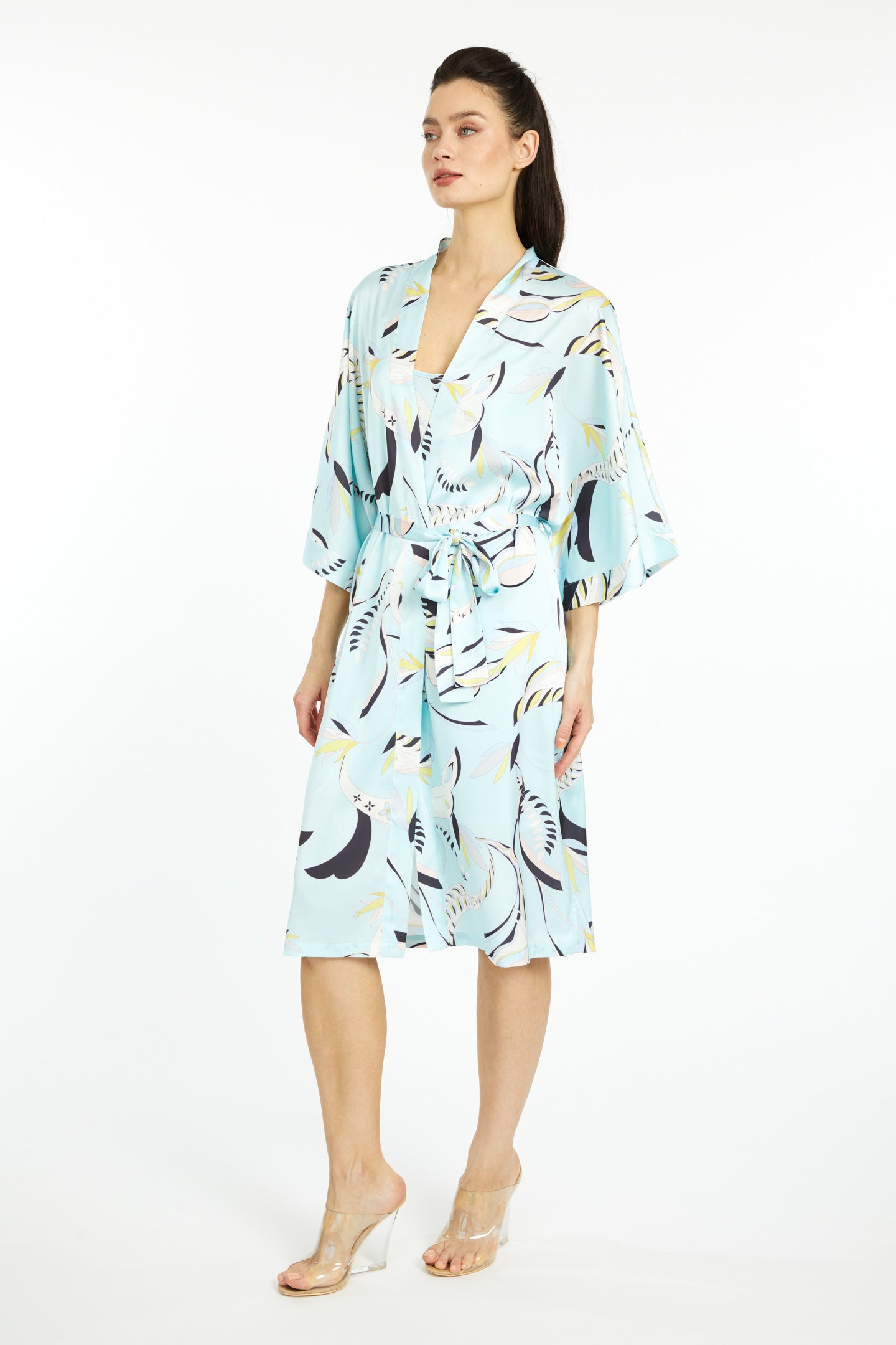 Blue Lagoon Kimono Silky