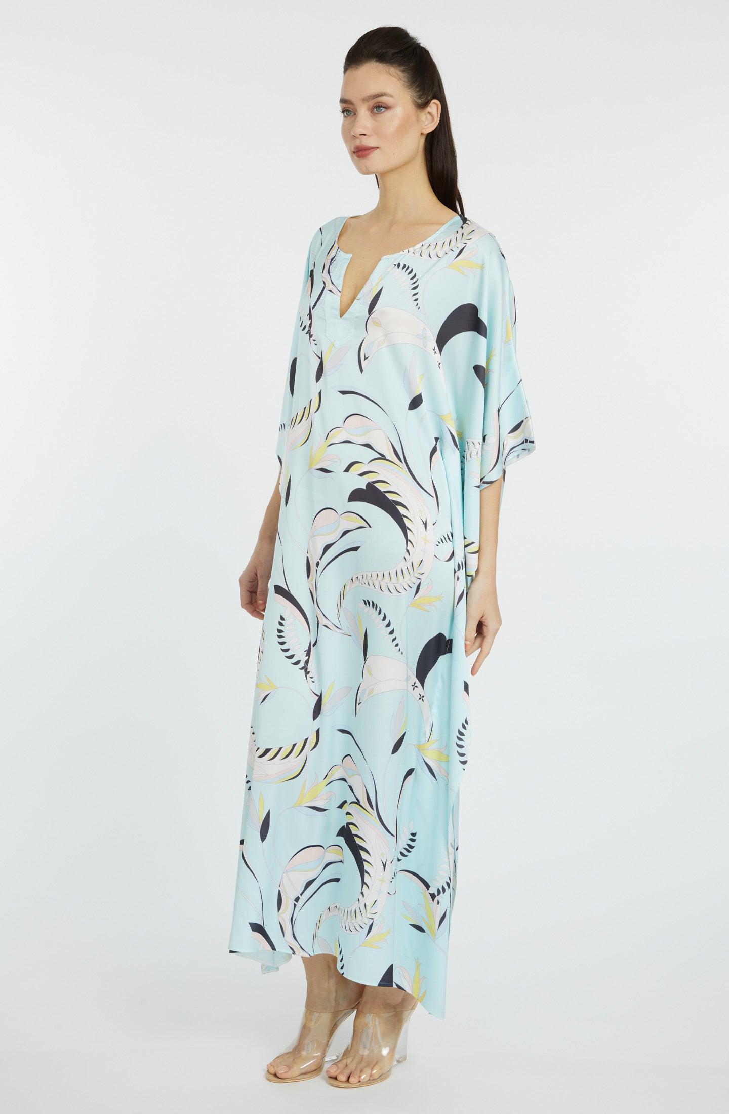 Blue Lagoon Long Caftan