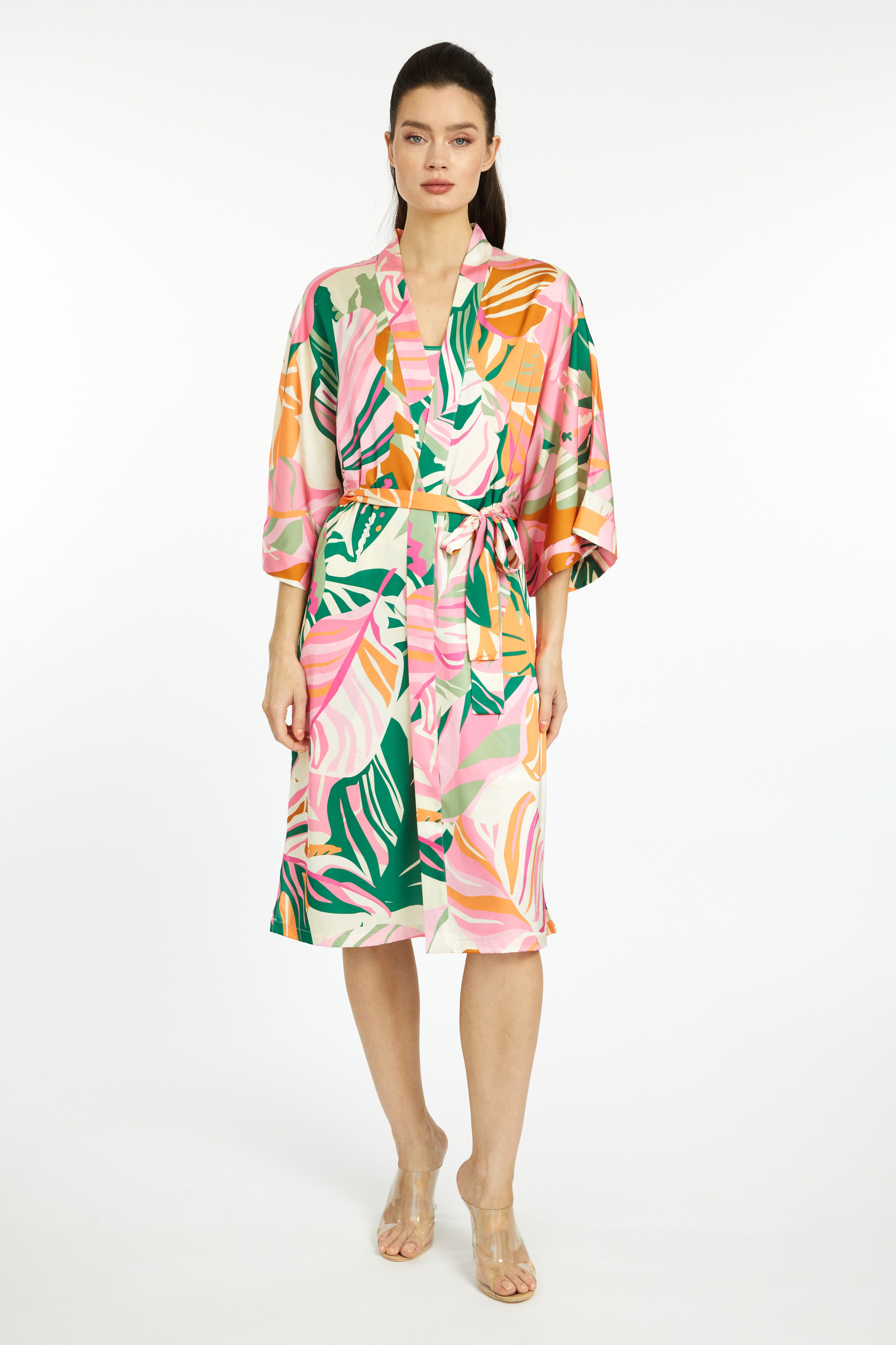 Miami Vibes Silky Kimono