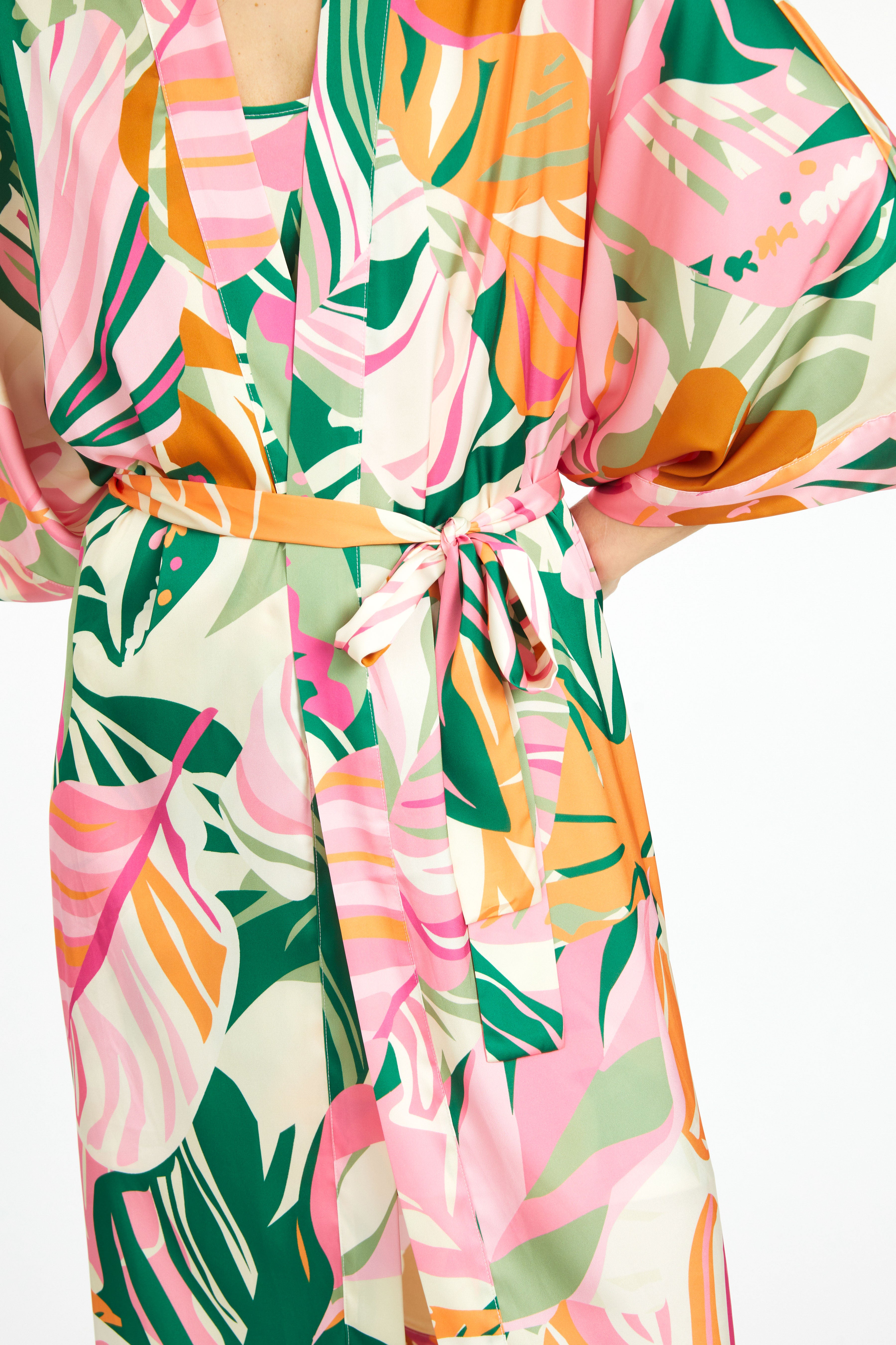 Miami Vibes Silky Kimono