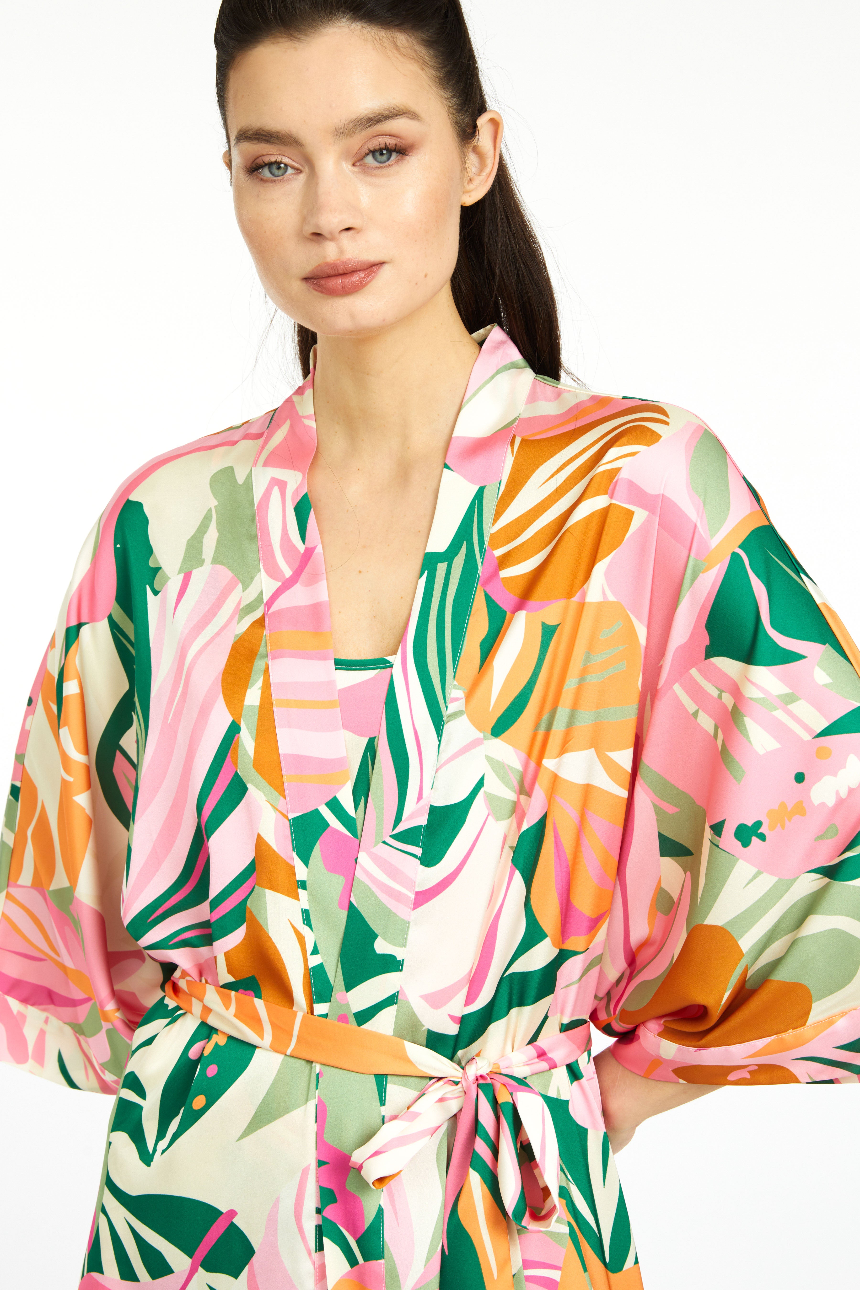 Miami Vibes Silky Kimono