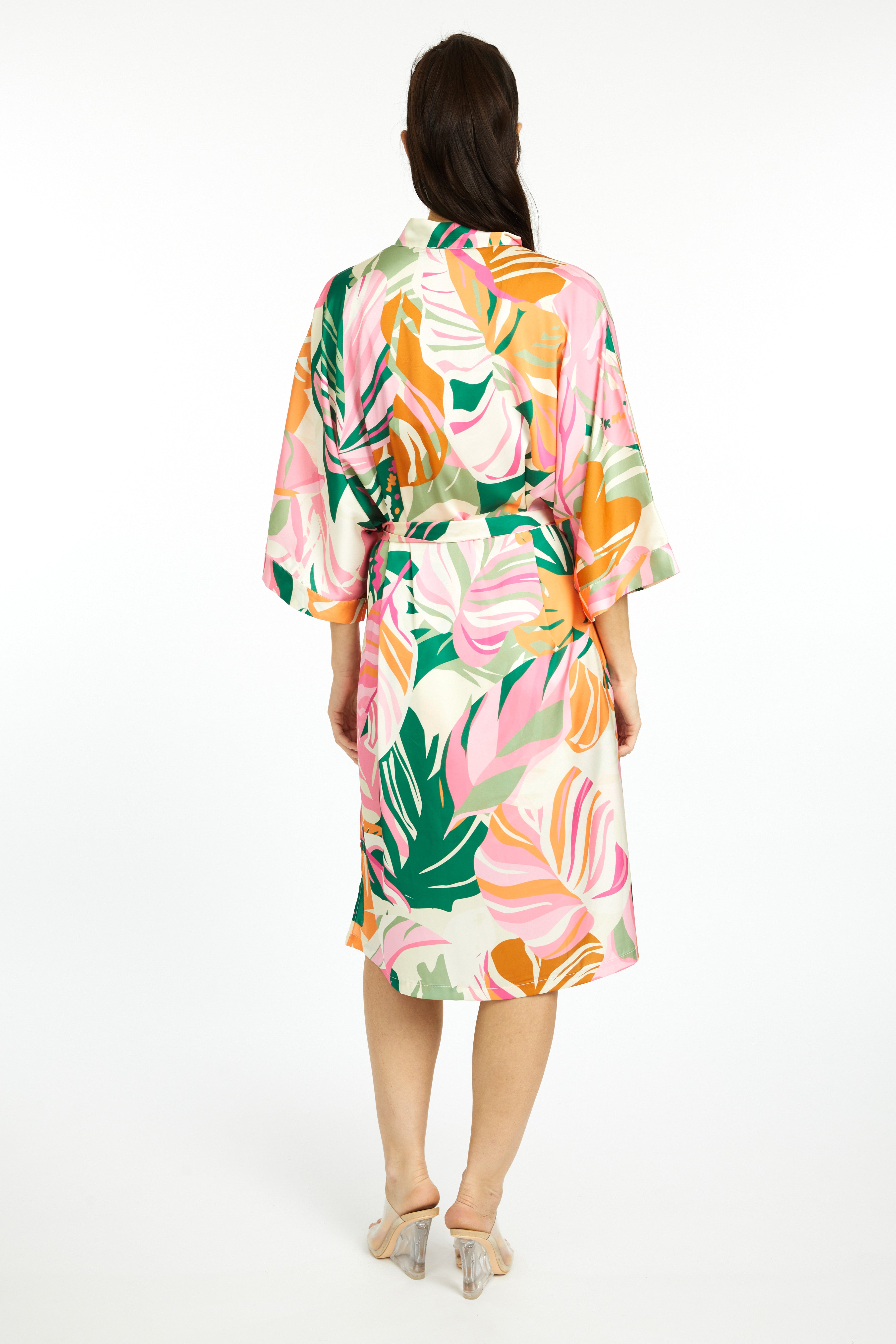 Miami Vibes Silky Kimono