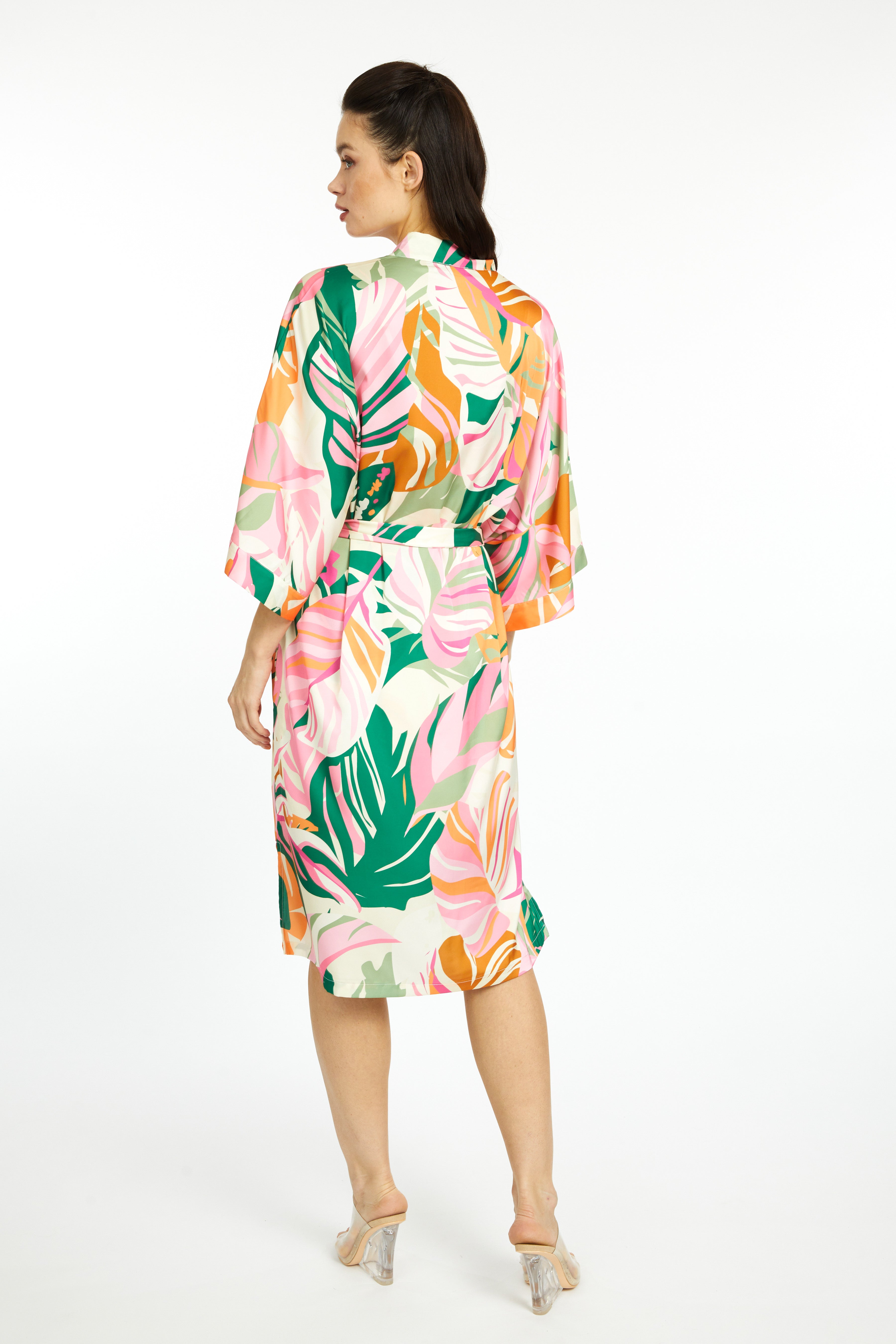 Miami Vibes Silky Kimono