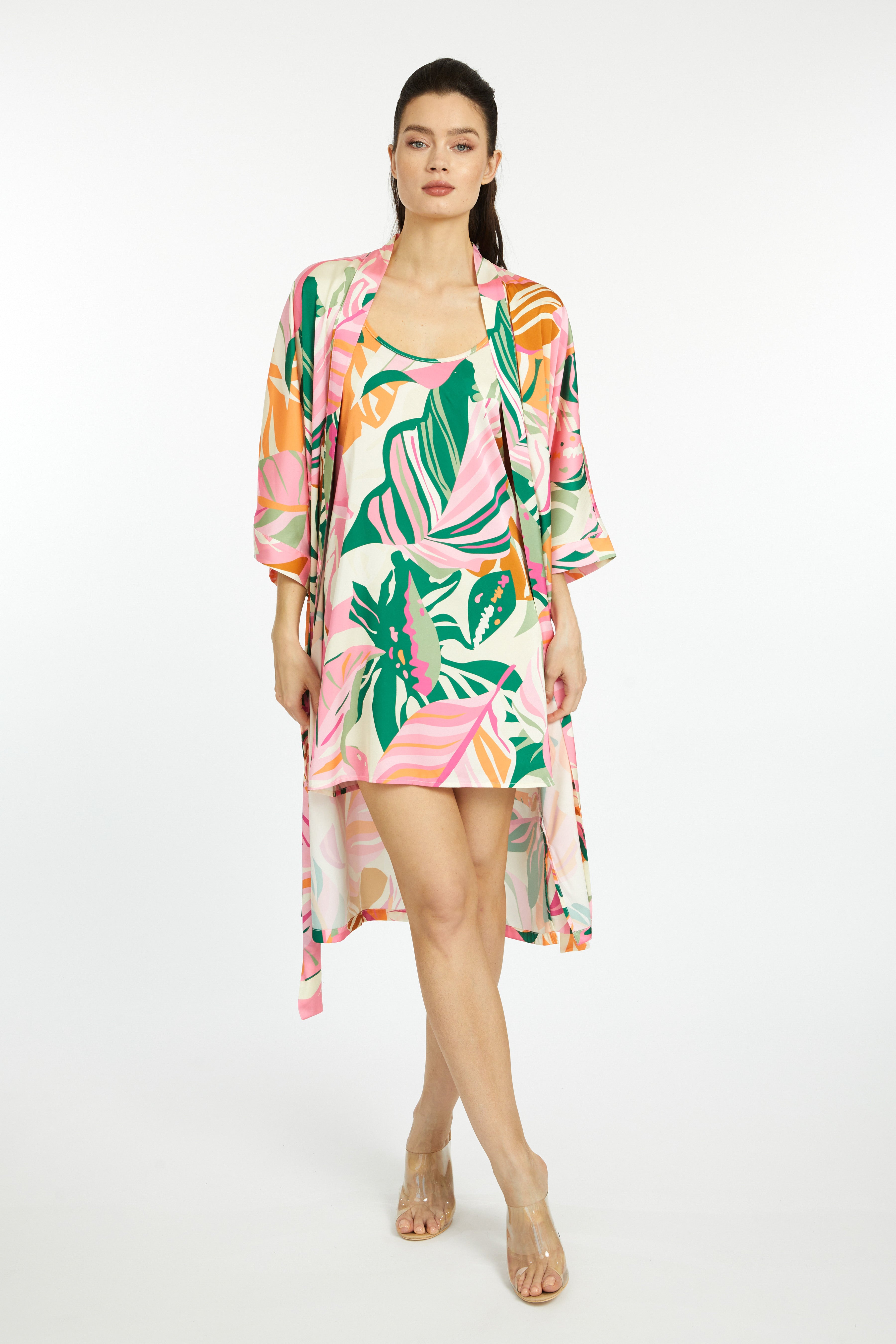 Miami Vibes Silky Kimono