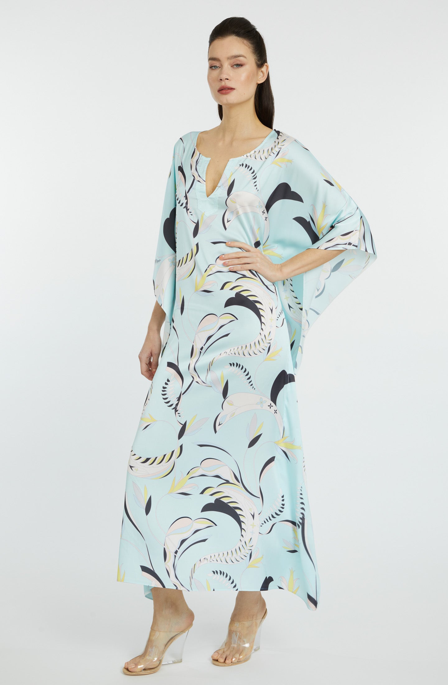 Blue Lagoon Long Caftan