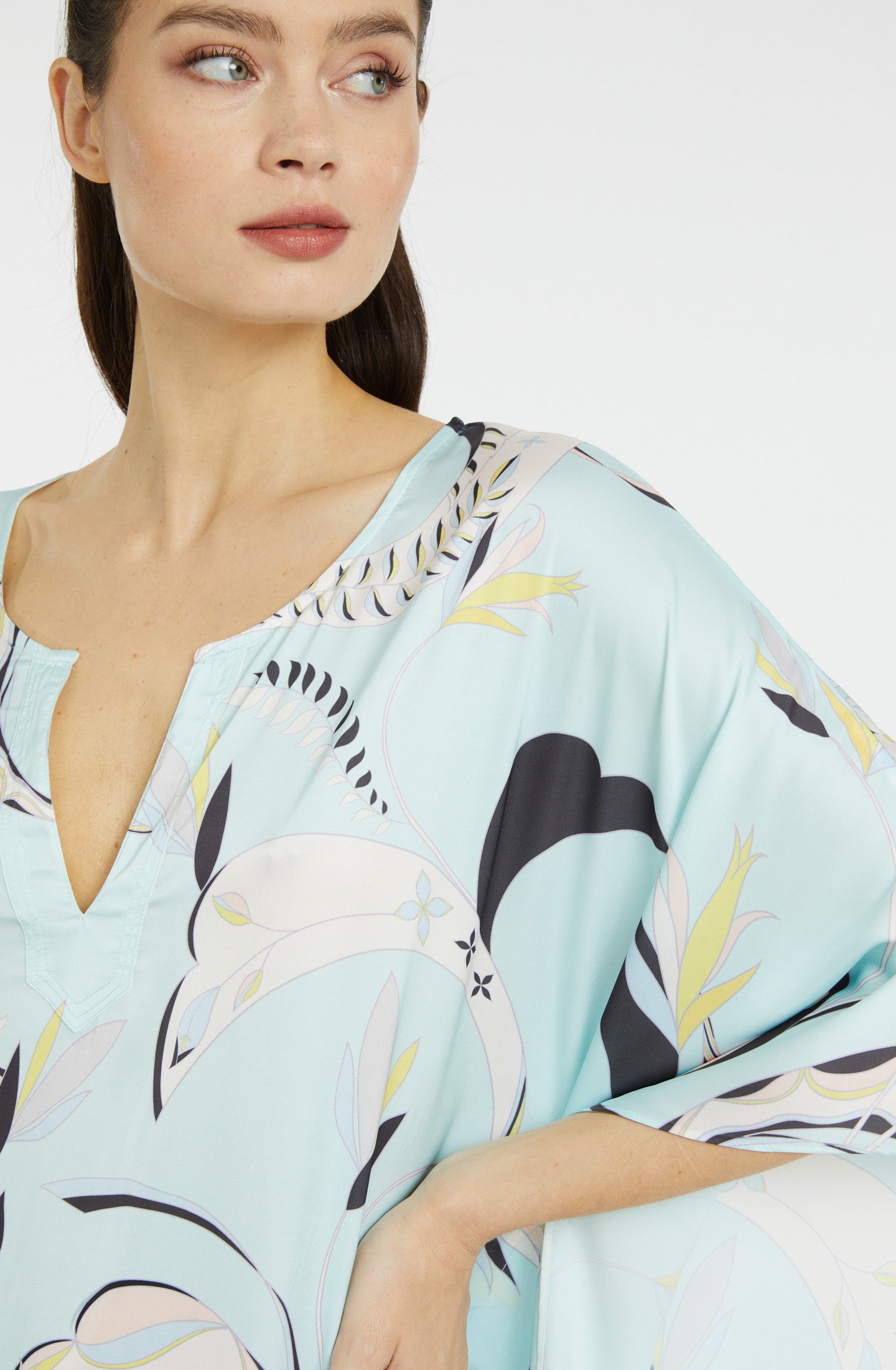 Blue Lagoon Long Caftan