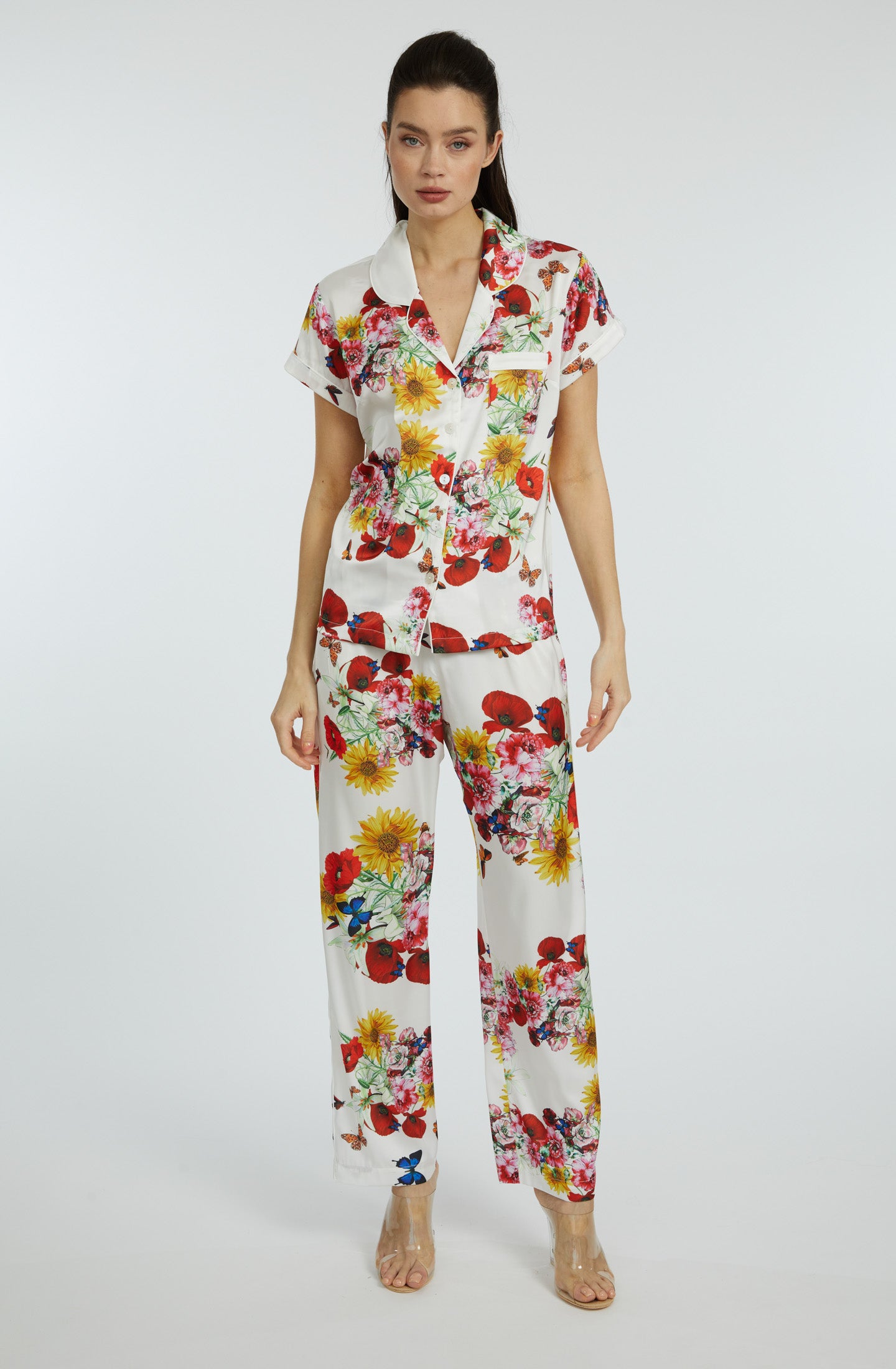 Bouquet Short Sleeve & Pant PJ Set