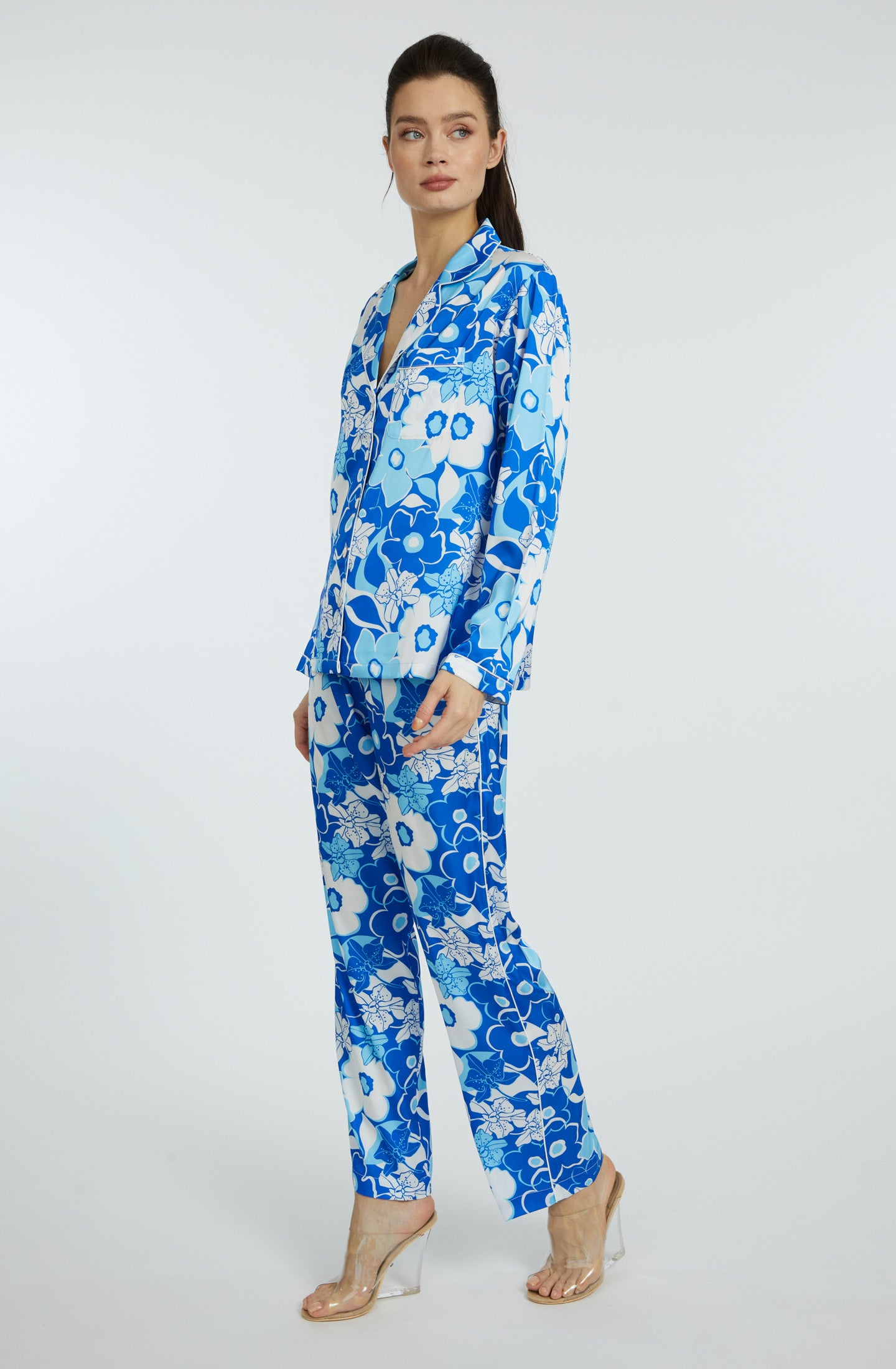 Blue Crush Long PJ Set