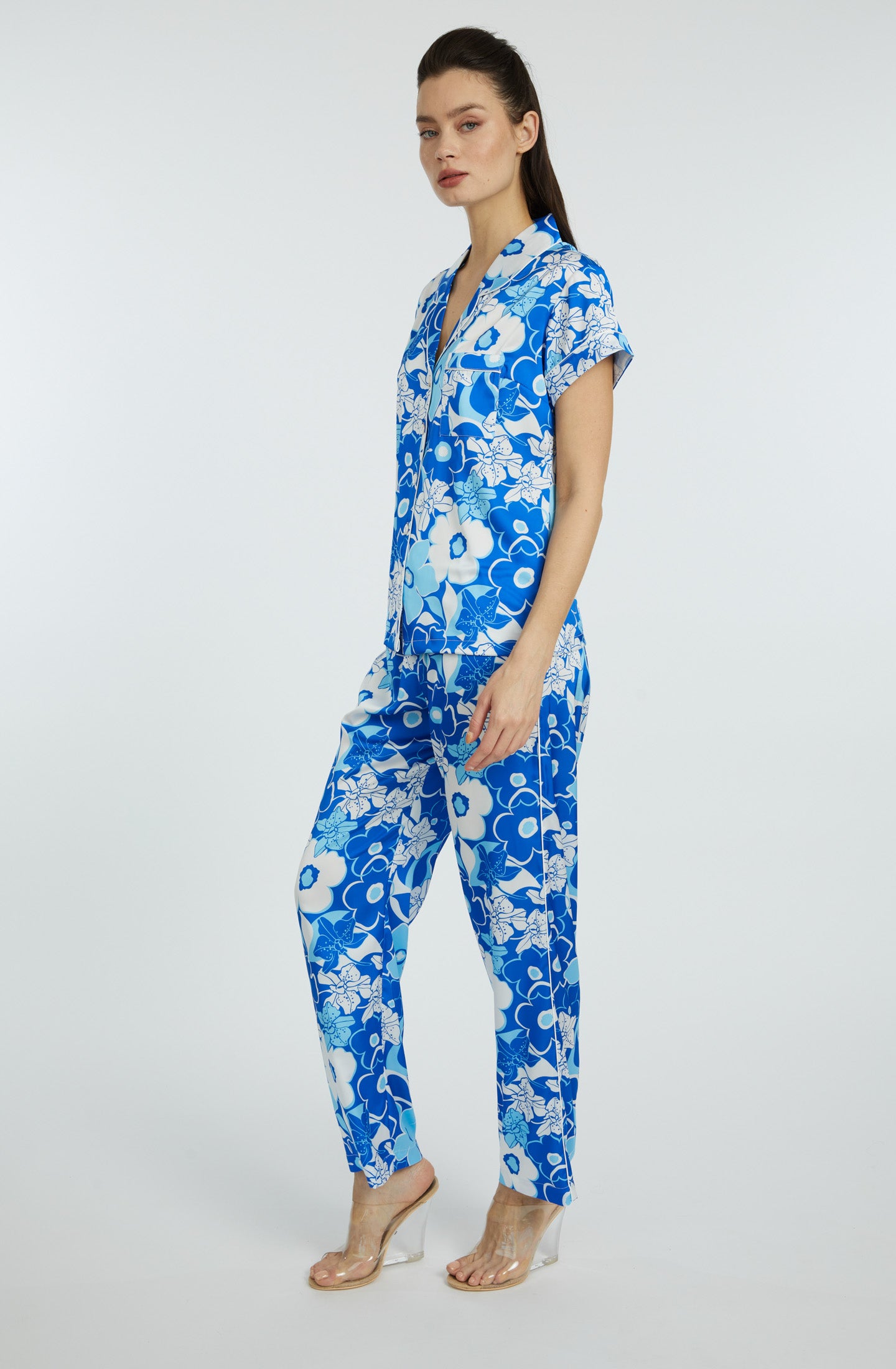 Blue Crush Short Sleeve & Pant PJ Set