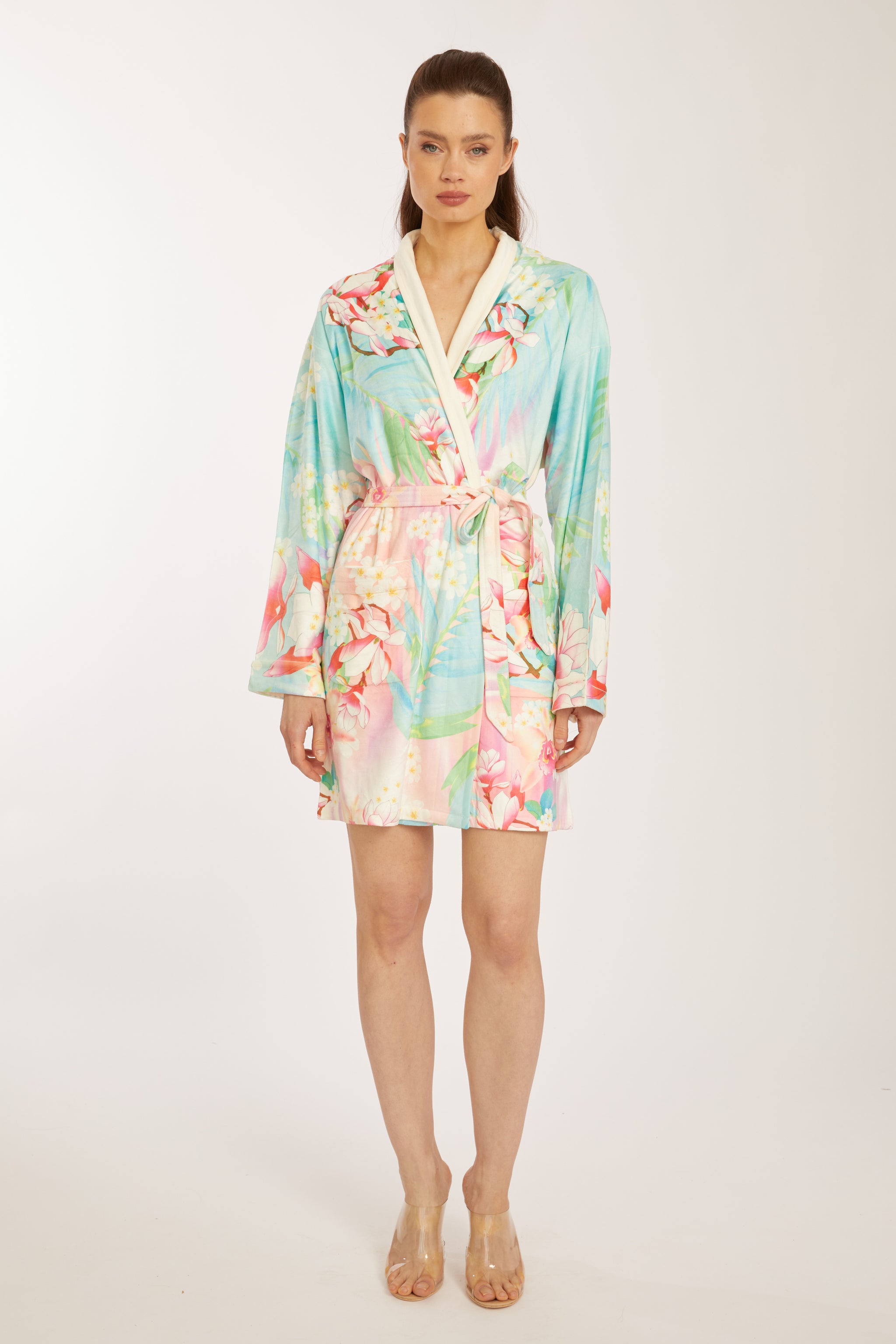 Acapulco Short Robe – Vibrant, Lightweight Robe with Tropical Flair