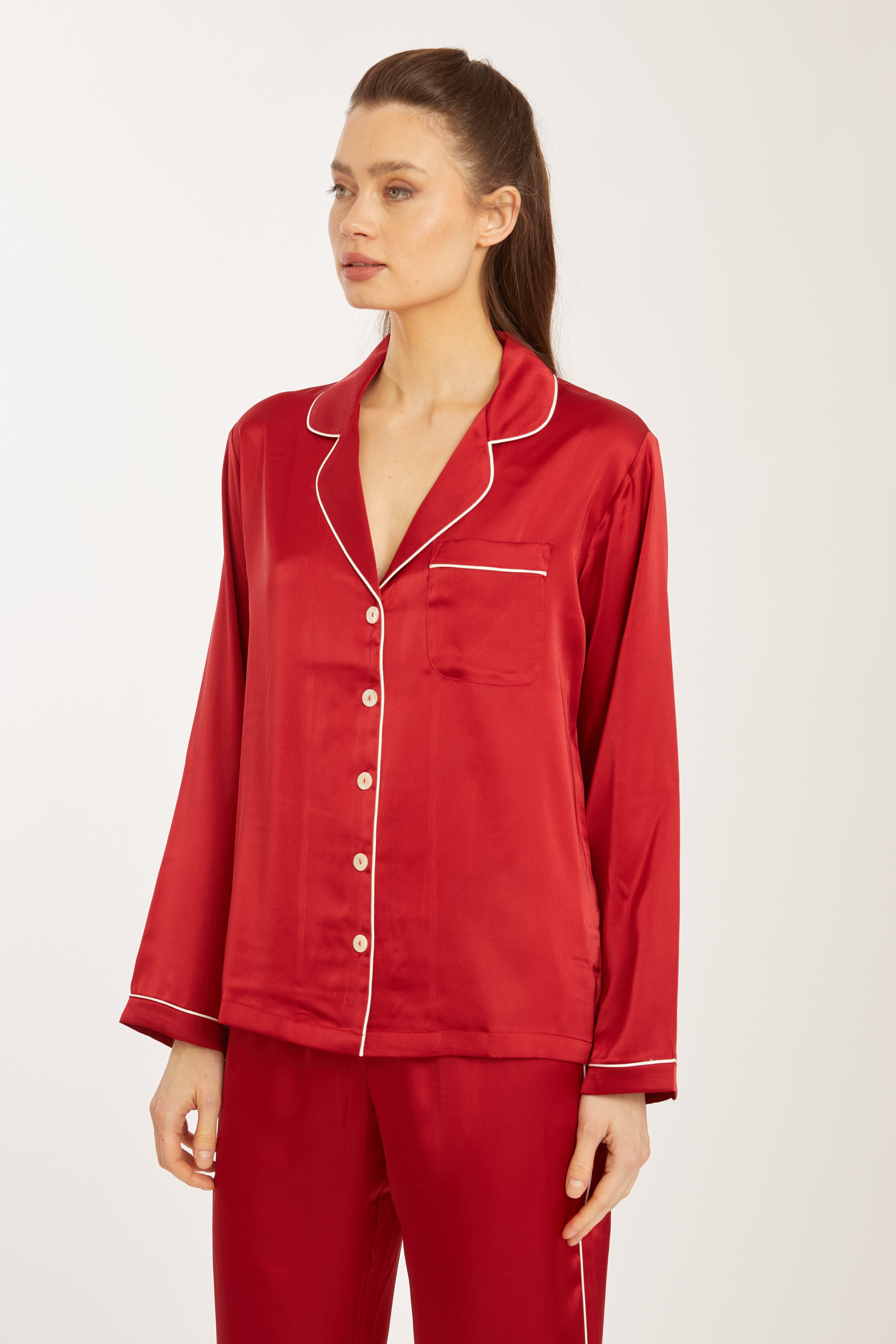 Red Long PJ SET