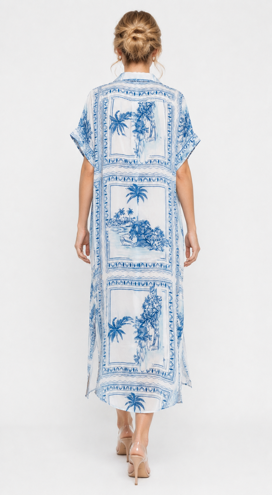 Bungalow Blue Sophie Dress with Pockets