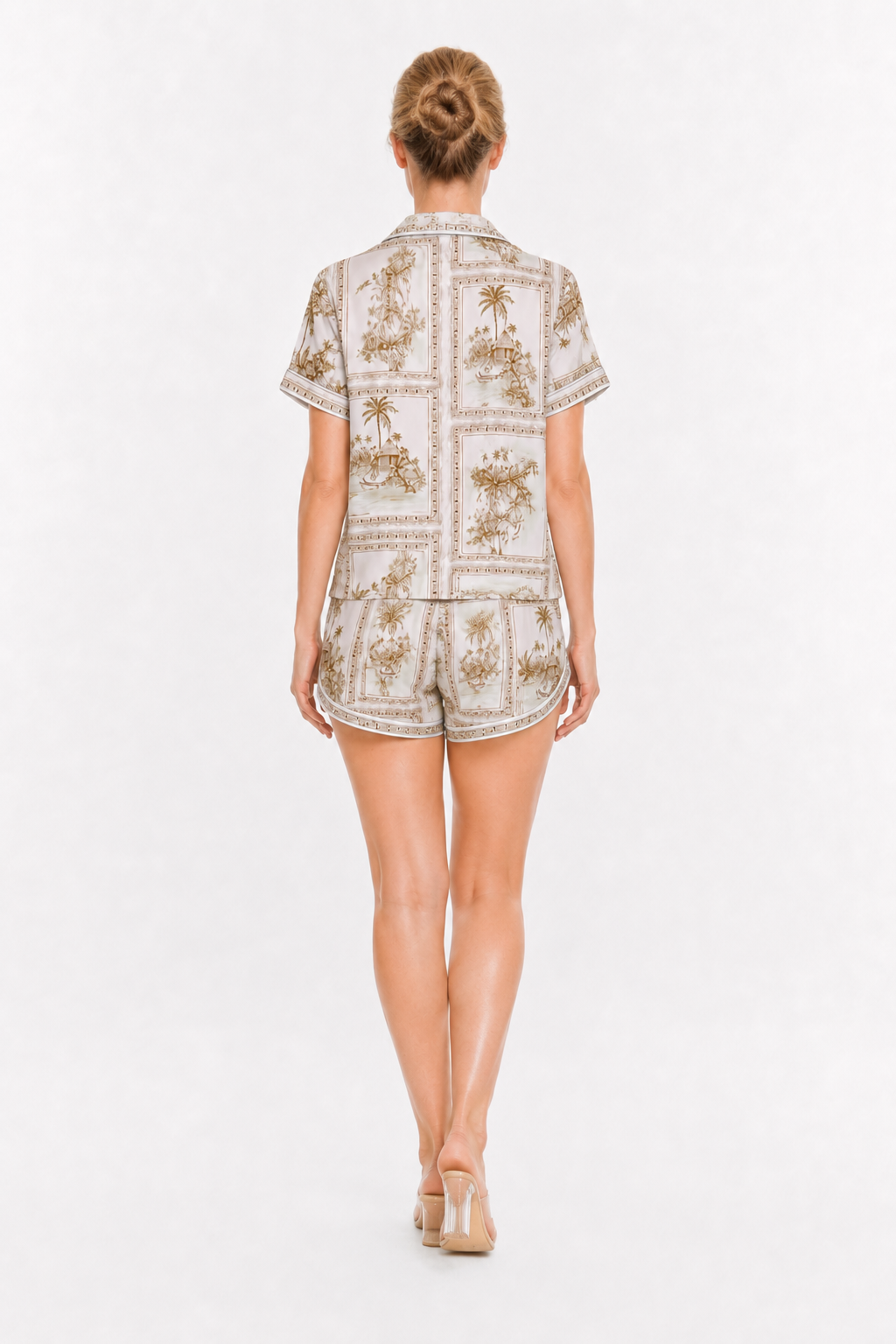 Bungalow Golden Short Pajama Set