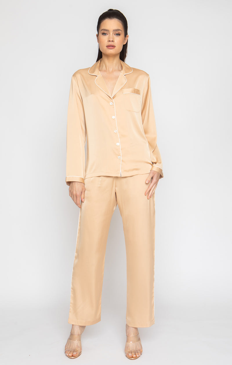 Champagne Long PJ Set