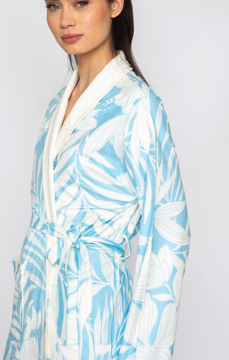 Blue Hawaii Long Robe