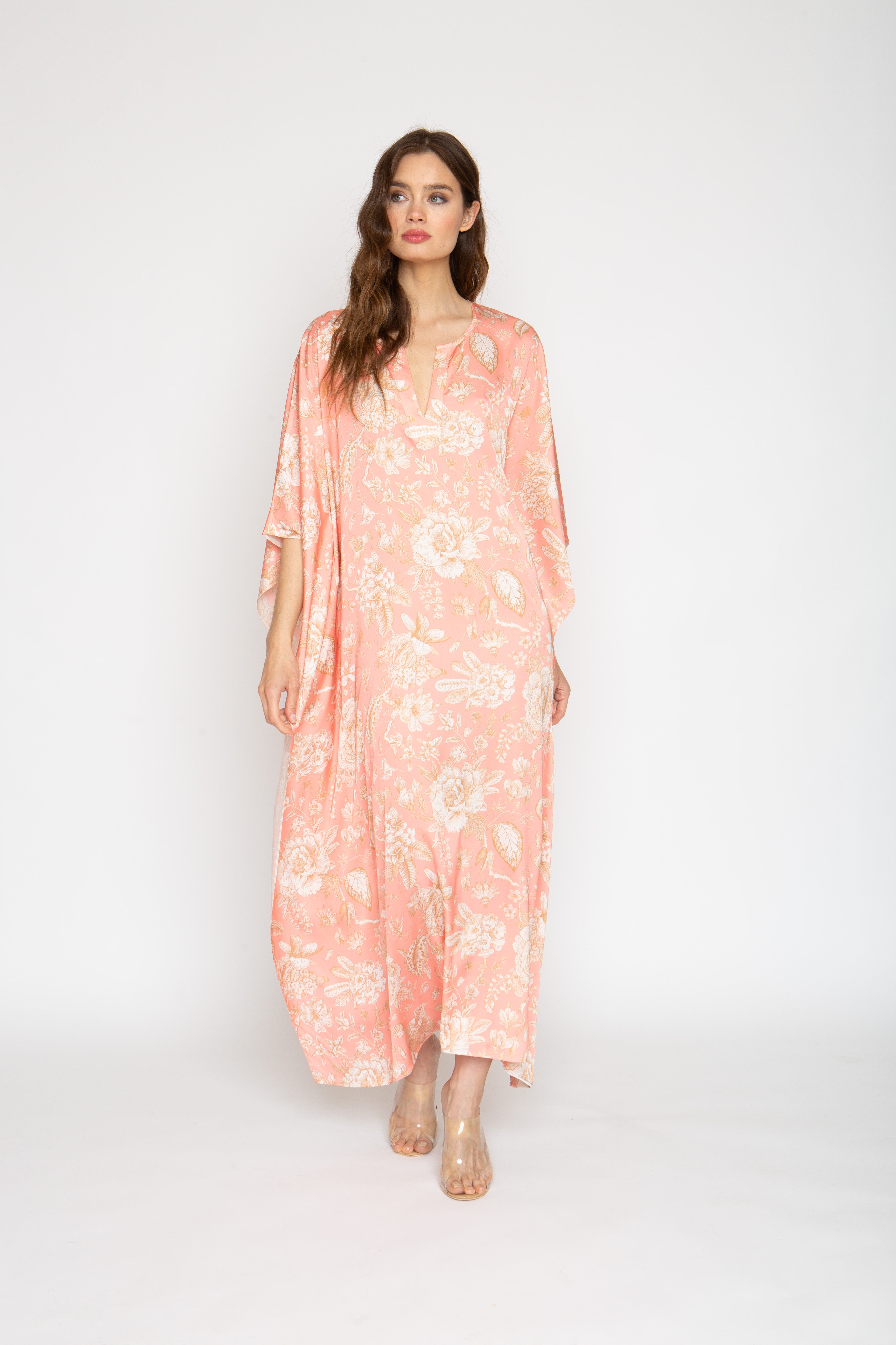 Sandy Rose Long Caftan