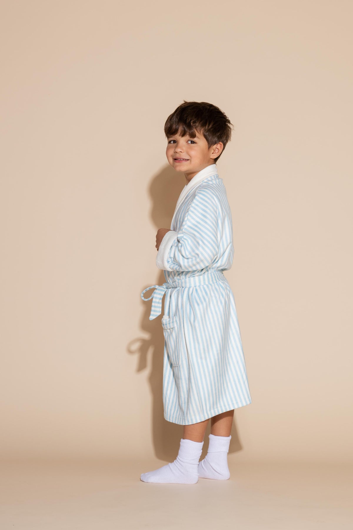 Blue Stripes w/ Prince Kids Robe