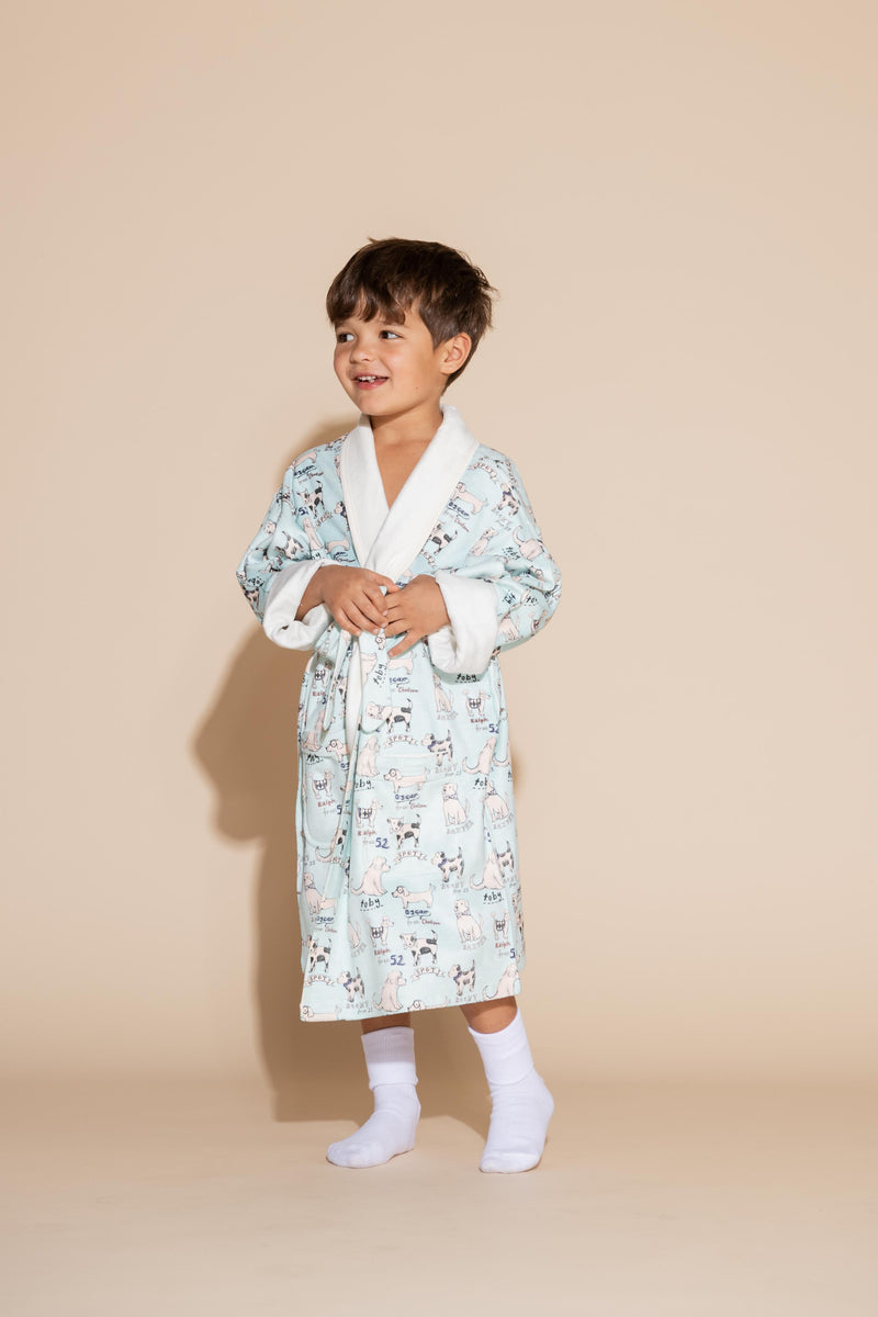 Dogs Kids Robe