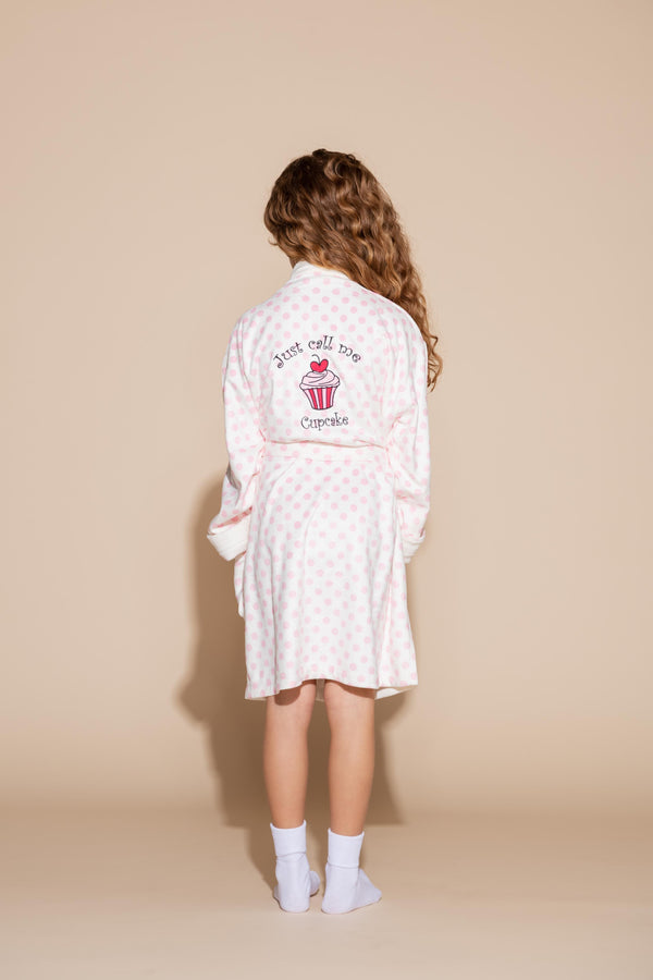 Daisy w/ Cupcake Kids Robe (Embroidery)