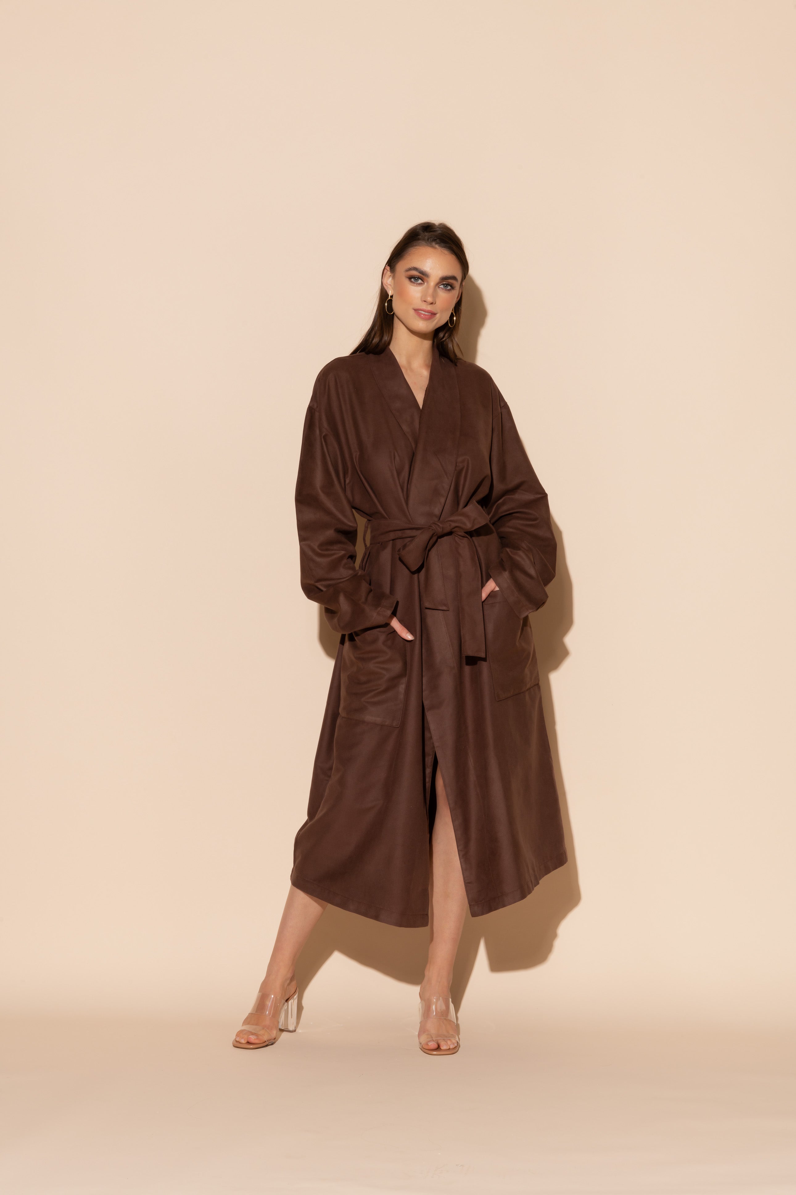 Brown Hotel Single Layer Robe