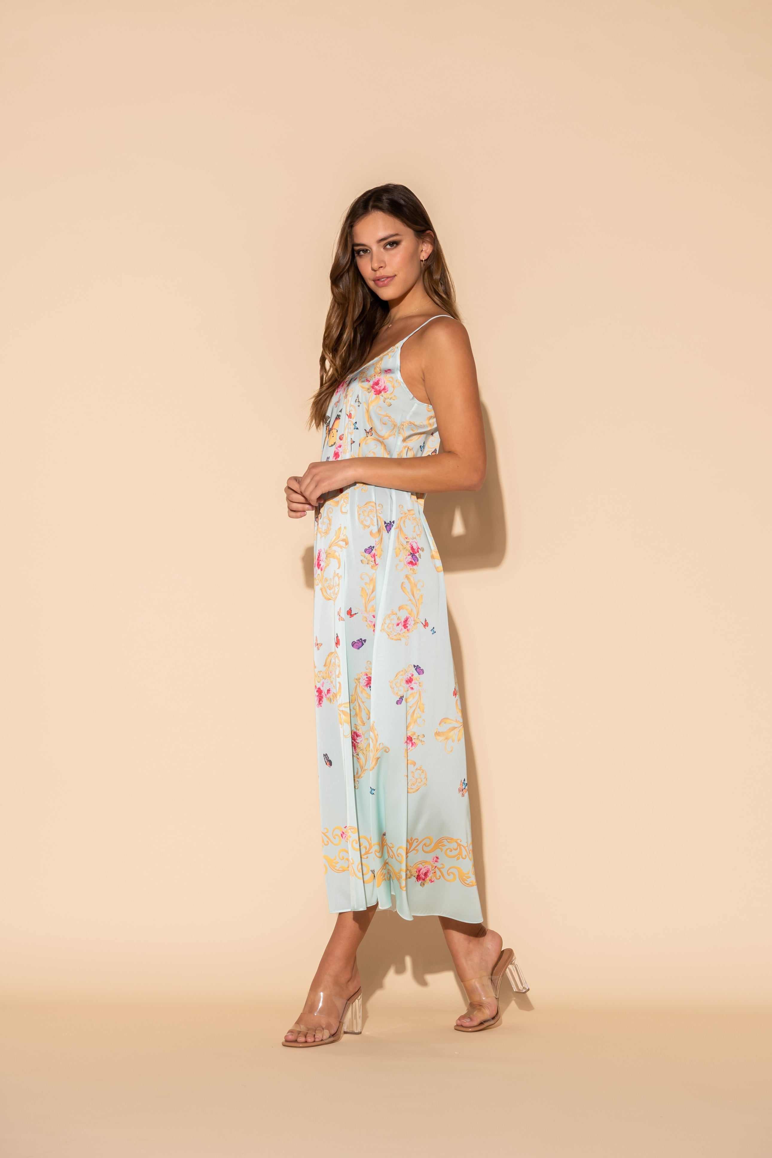 Blue Butterflies Long Chemise