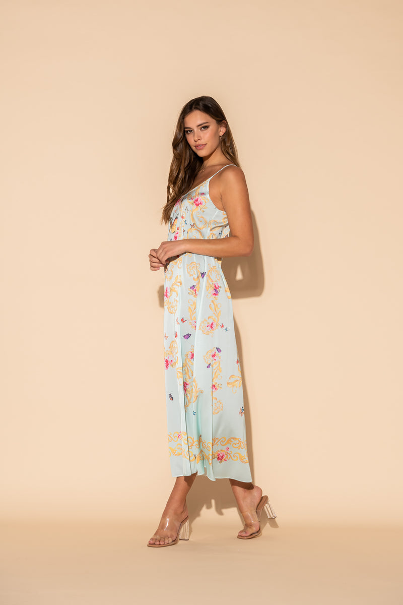 Blue Butterflies Long Chemise