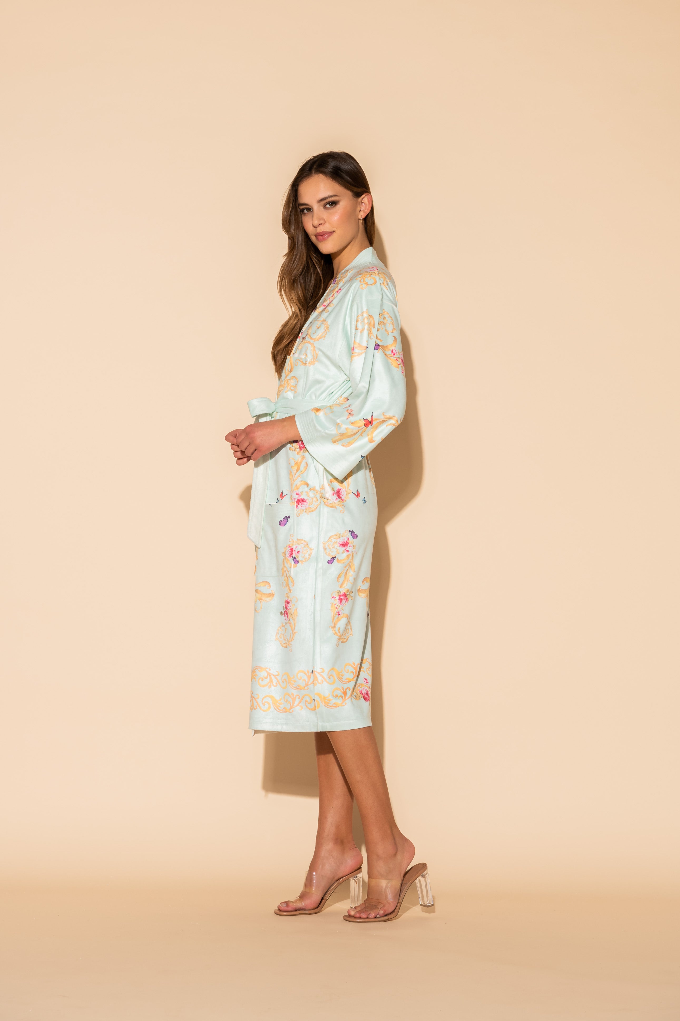 Blue Butterflies Kimono