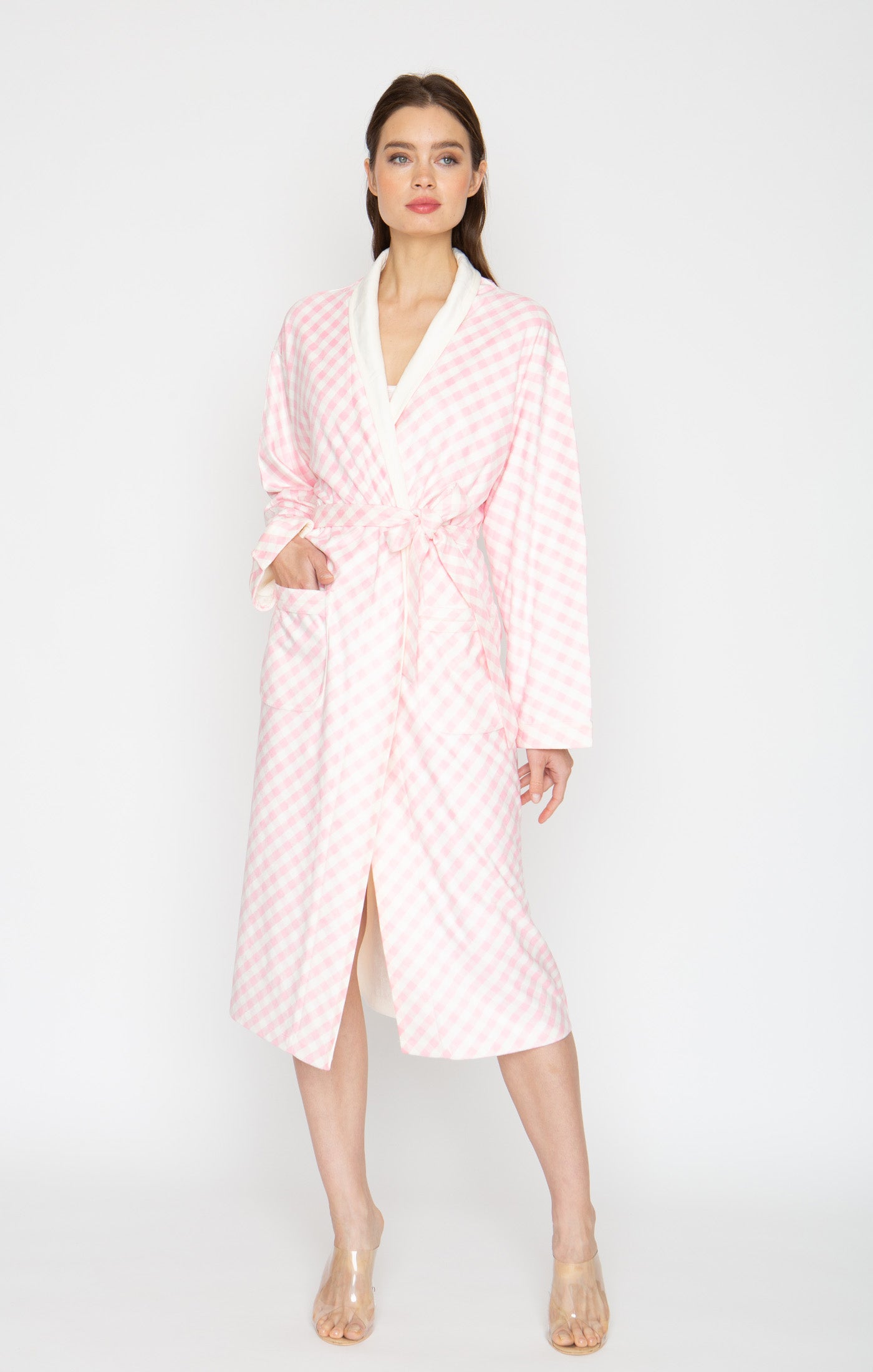 Checkmate Pink Long Robe