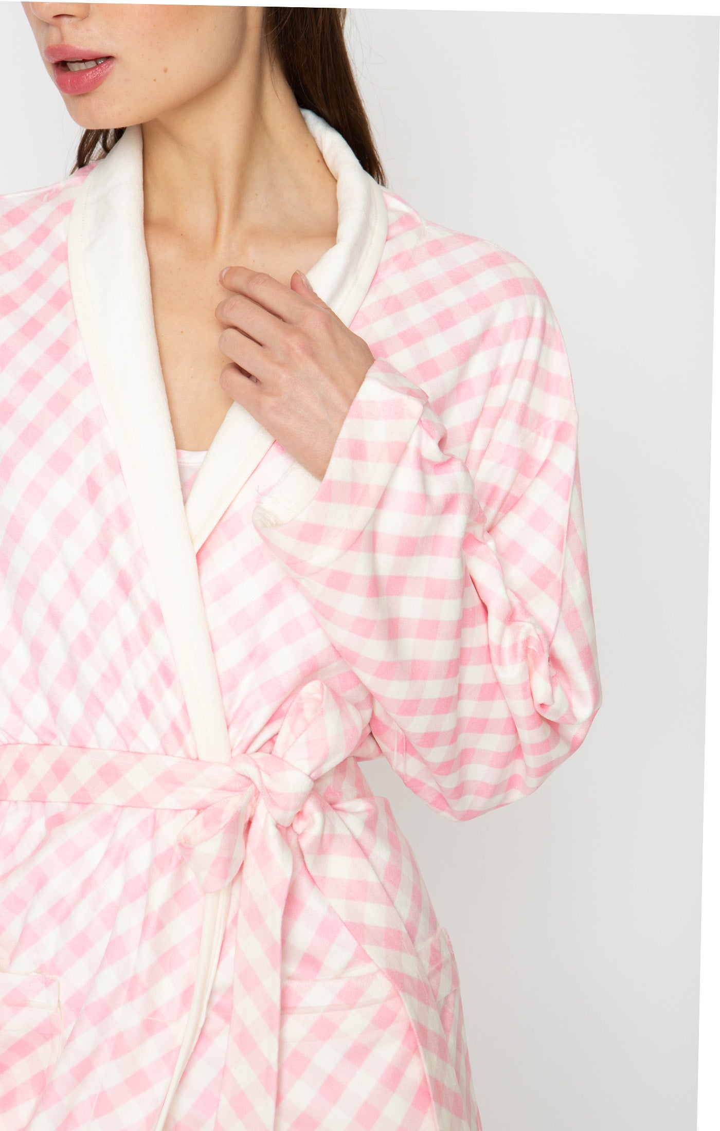 Checkmate Pink Long Robe