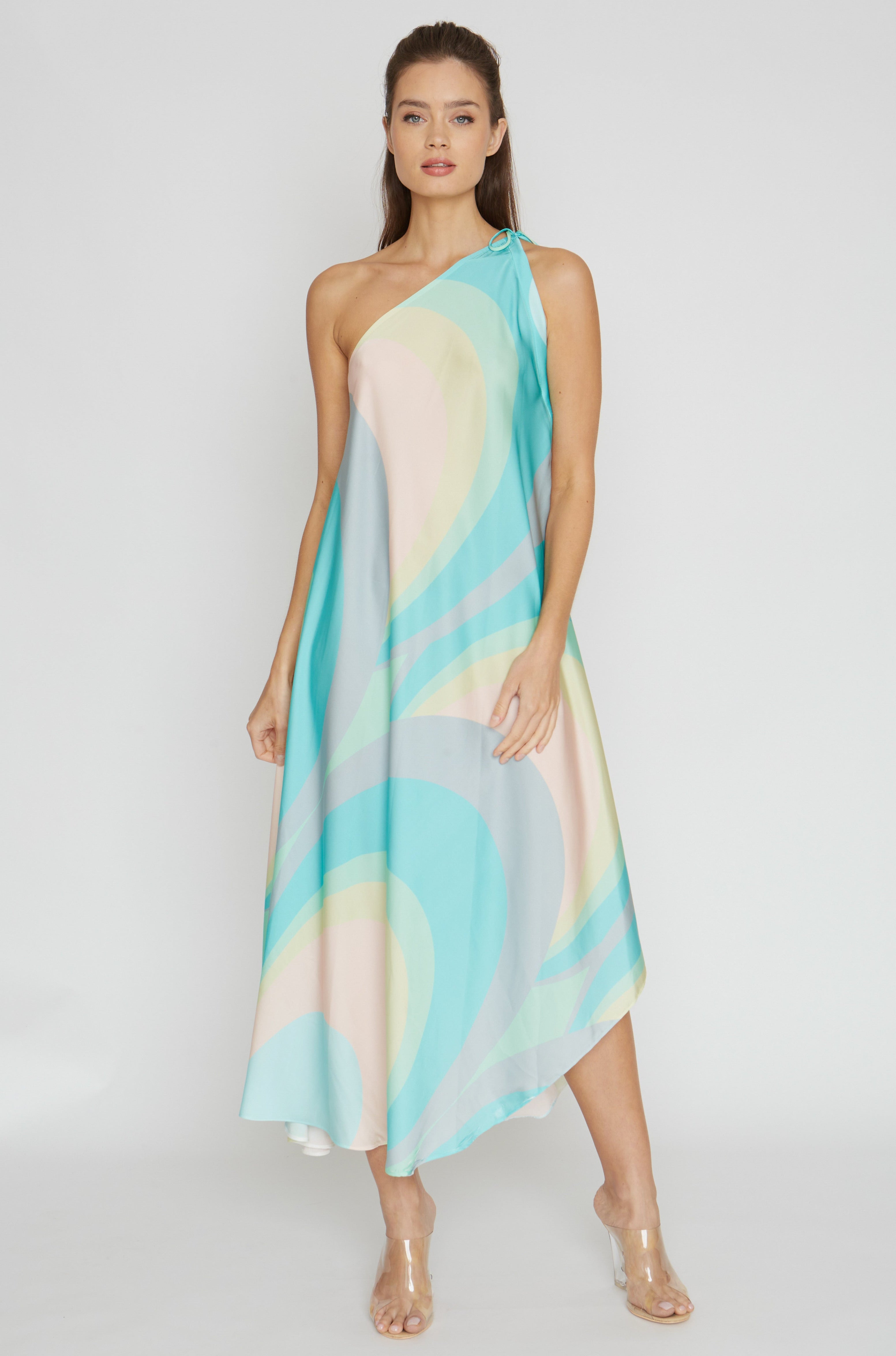 Diva Scoop Pistachio Infinity Dress