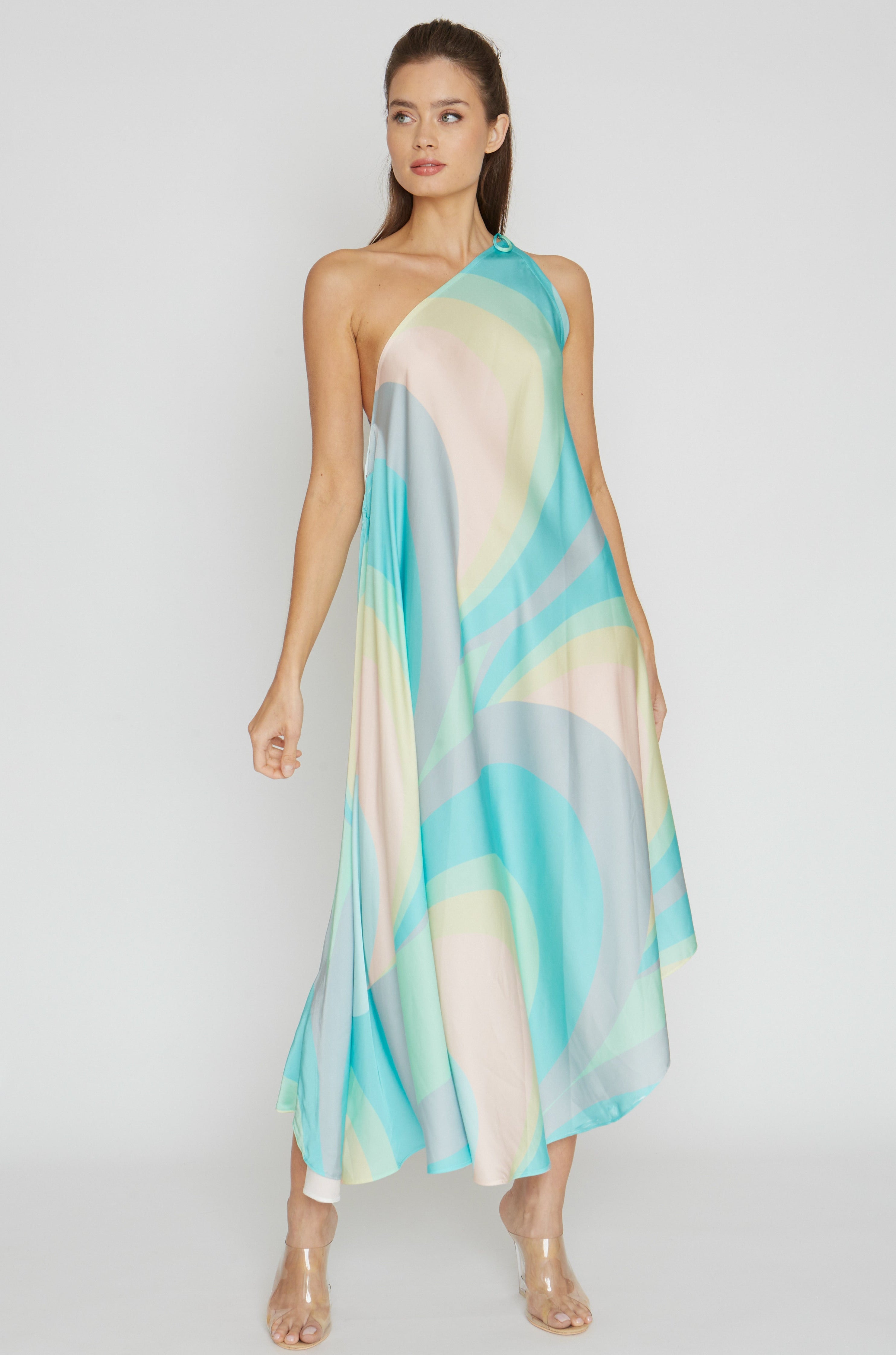 Diva Scoop Pistachio Infinity Dress