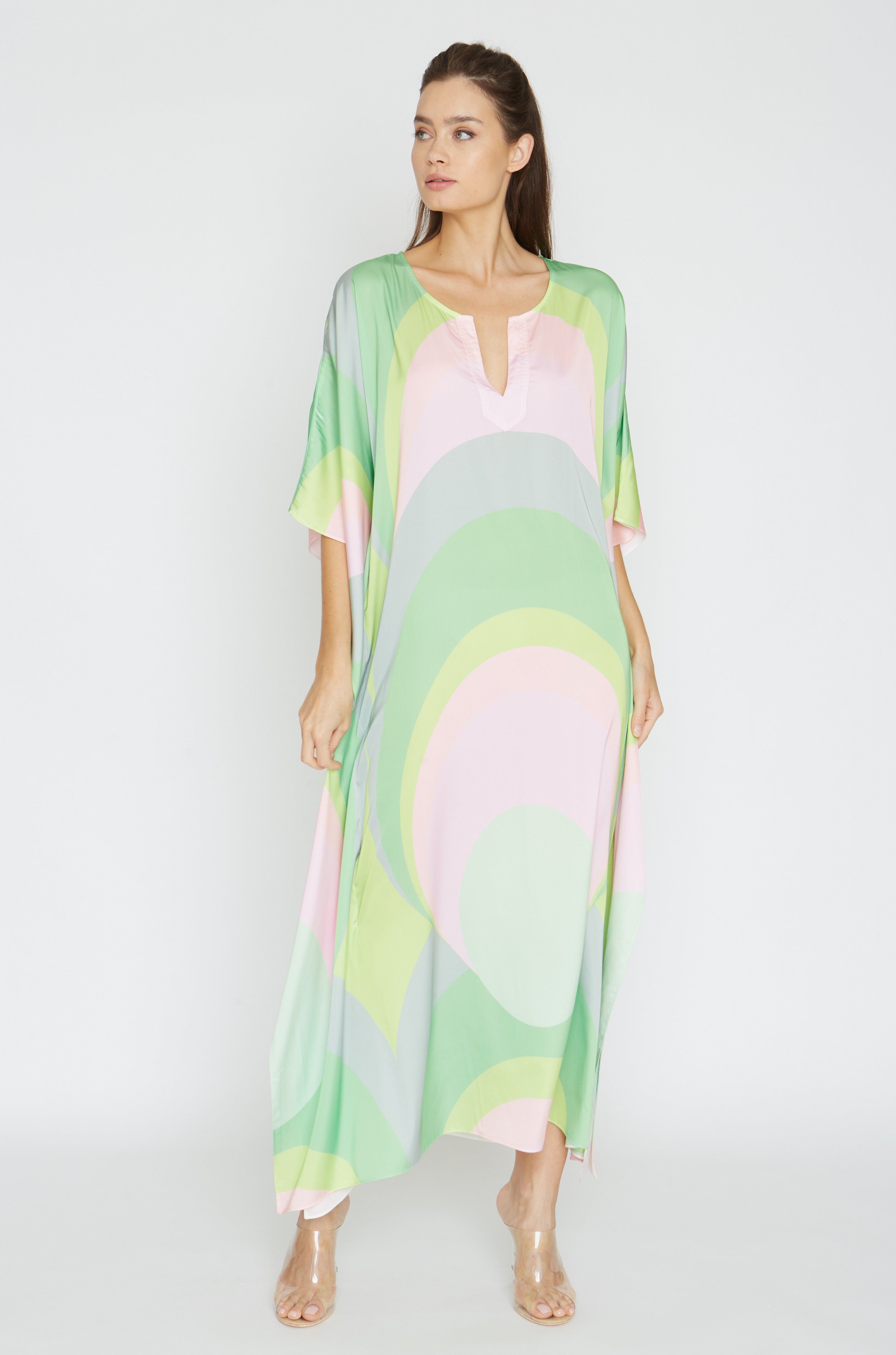 Diva Scoop Citron Long Caftan